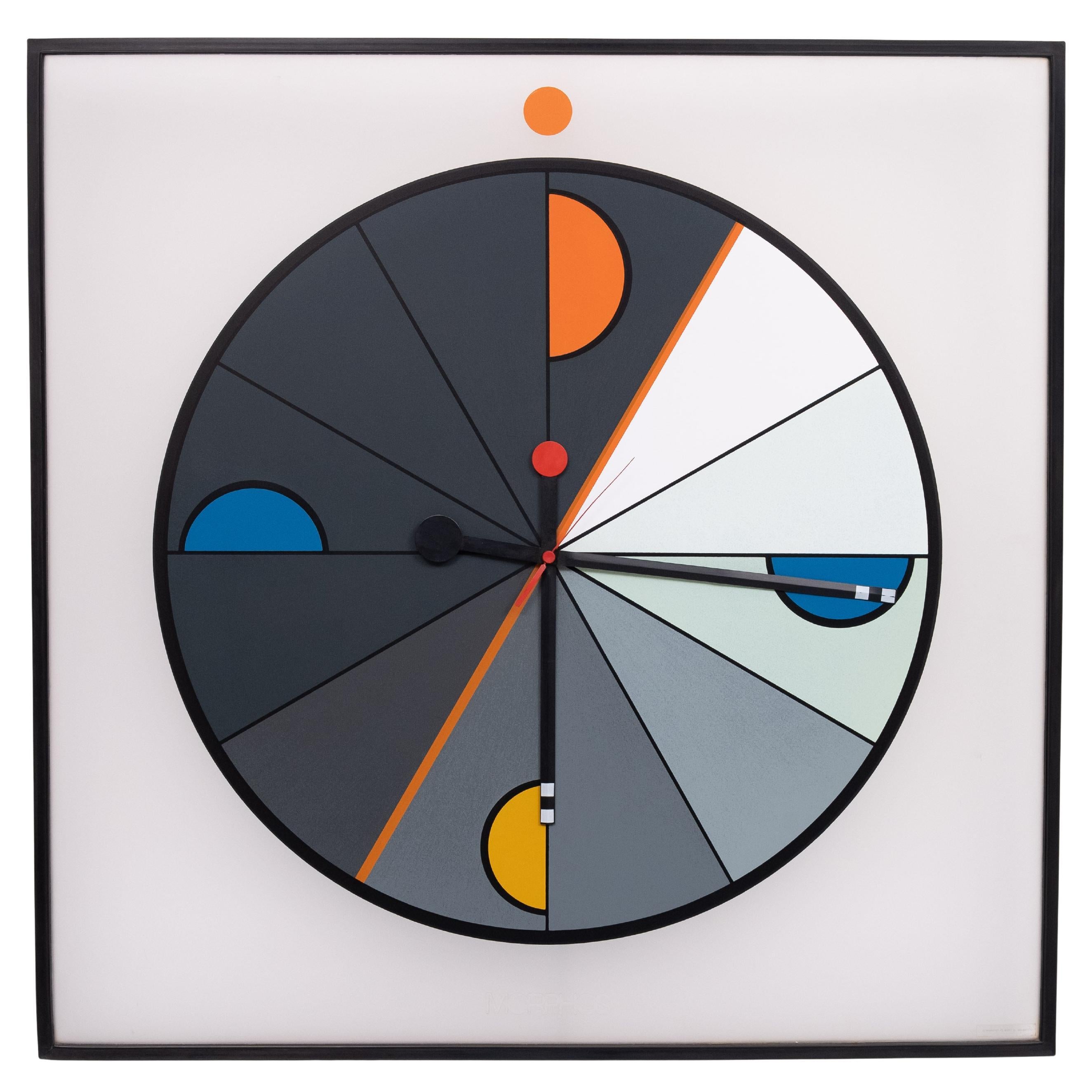 Gran reloj Morphos de Kurt B. Delbanco para Acerbis, años 80