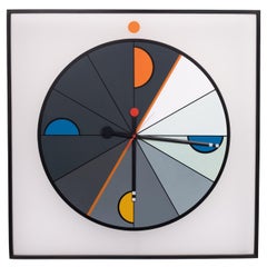 Large Morphos clock by Kurt B. Delbanco for Acerbis, 1980s