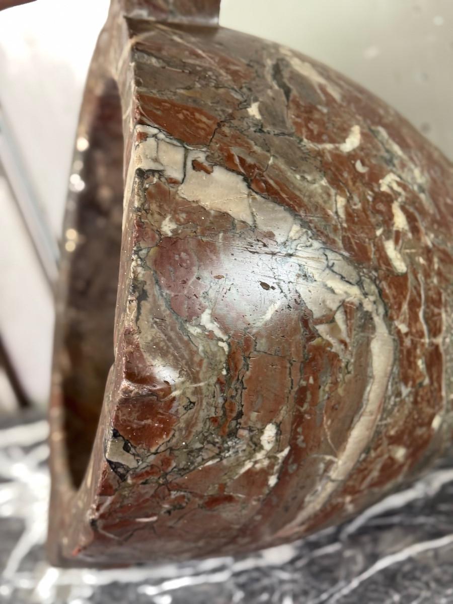 Grande mortaio in marmo di Rance, XVIII secolo In condizioni ottime in vendita a Honnelles, WHT