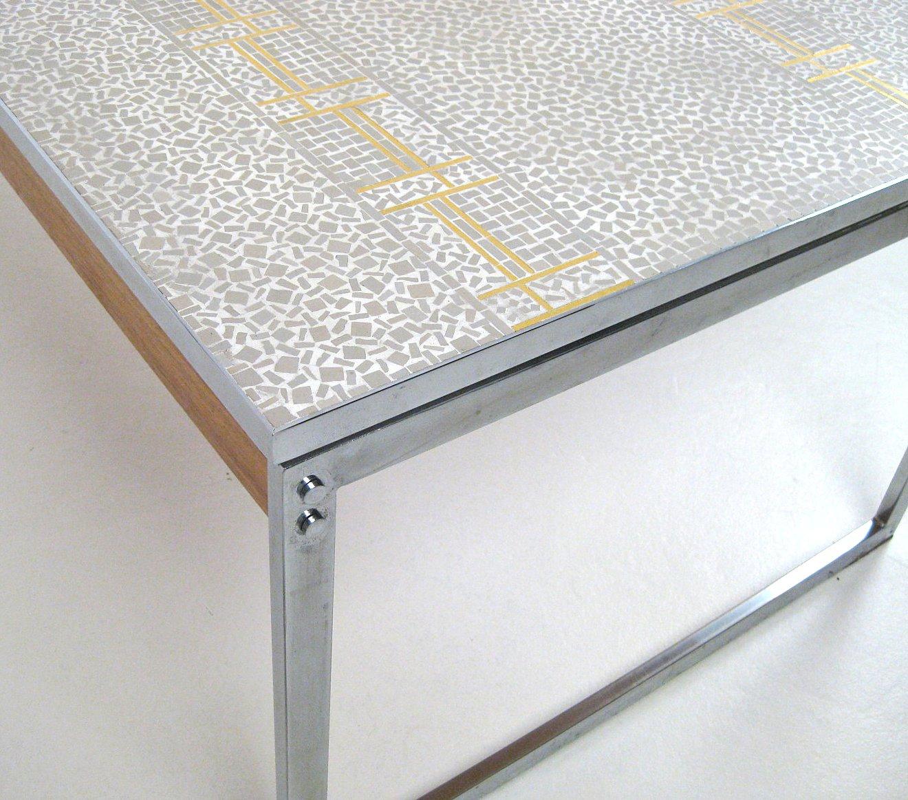 Mid-20th Century Large Mosaic Coffee Table