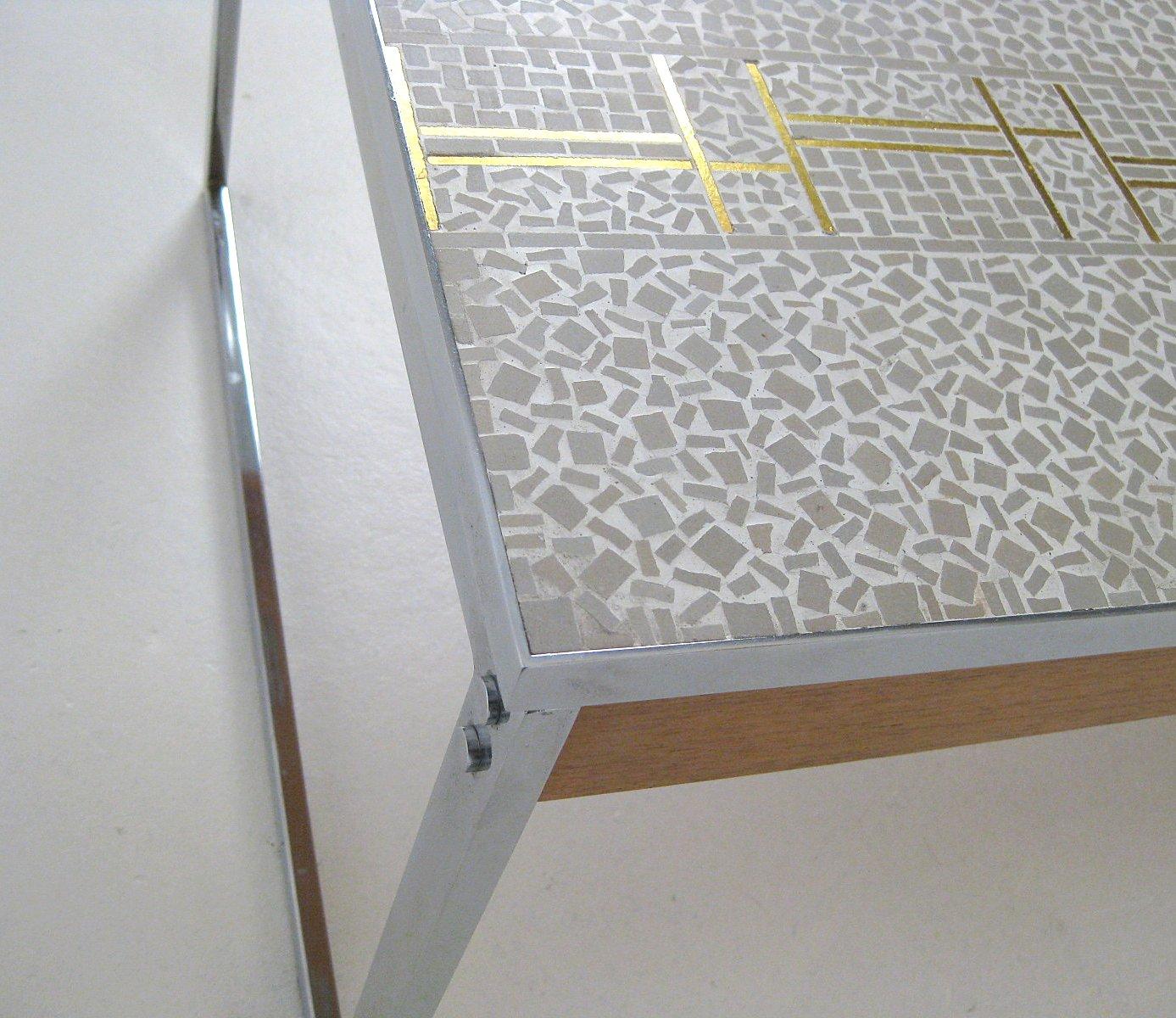 Chrome Large Mosaic Coffee Table