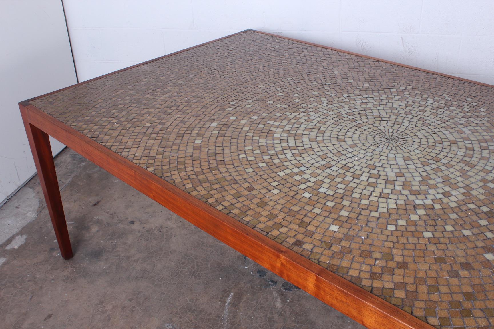 Large Mosaic Dining Table by Harry Lunstead 7