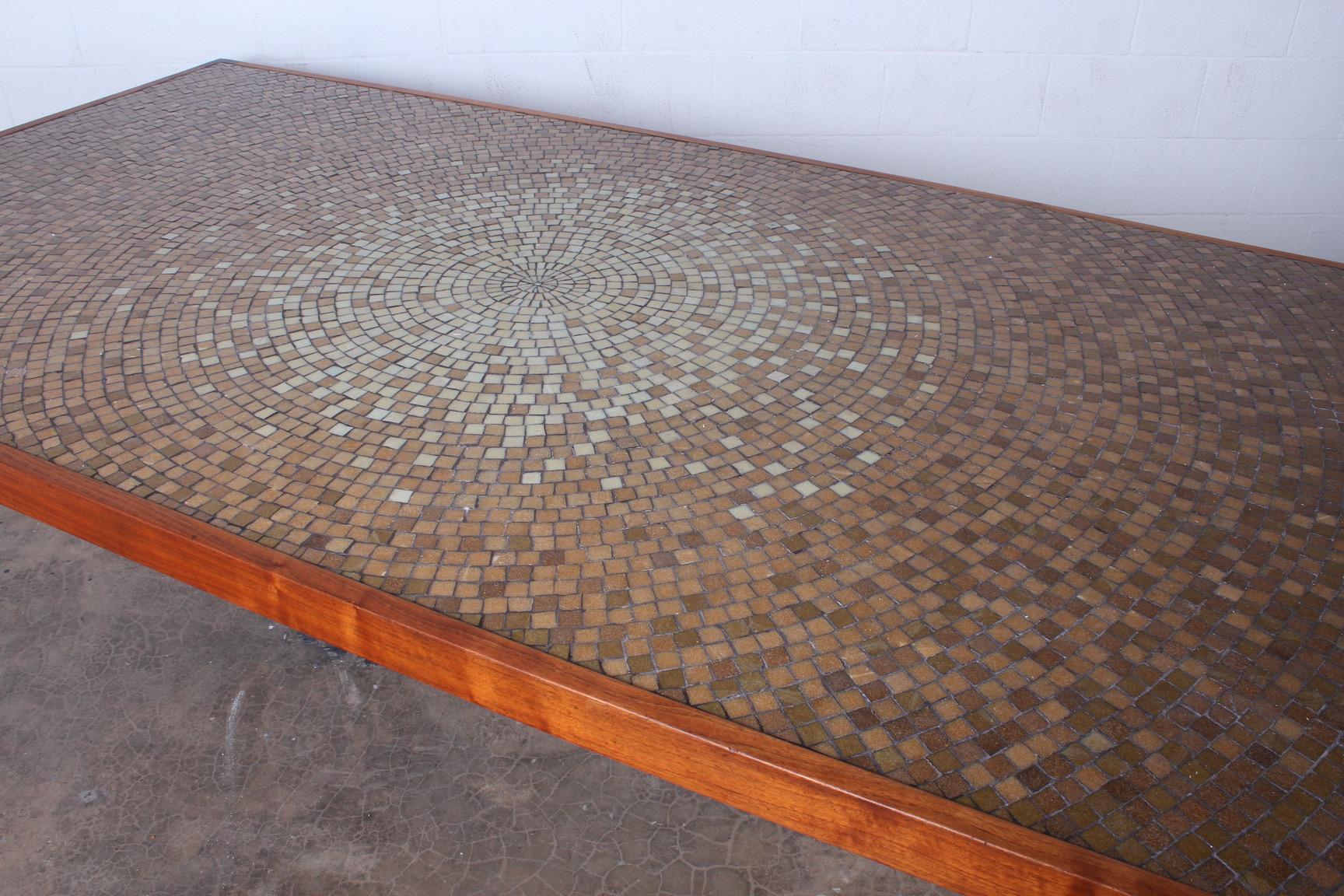 Large Mosaic Dining Table by Harry Lunstead 8