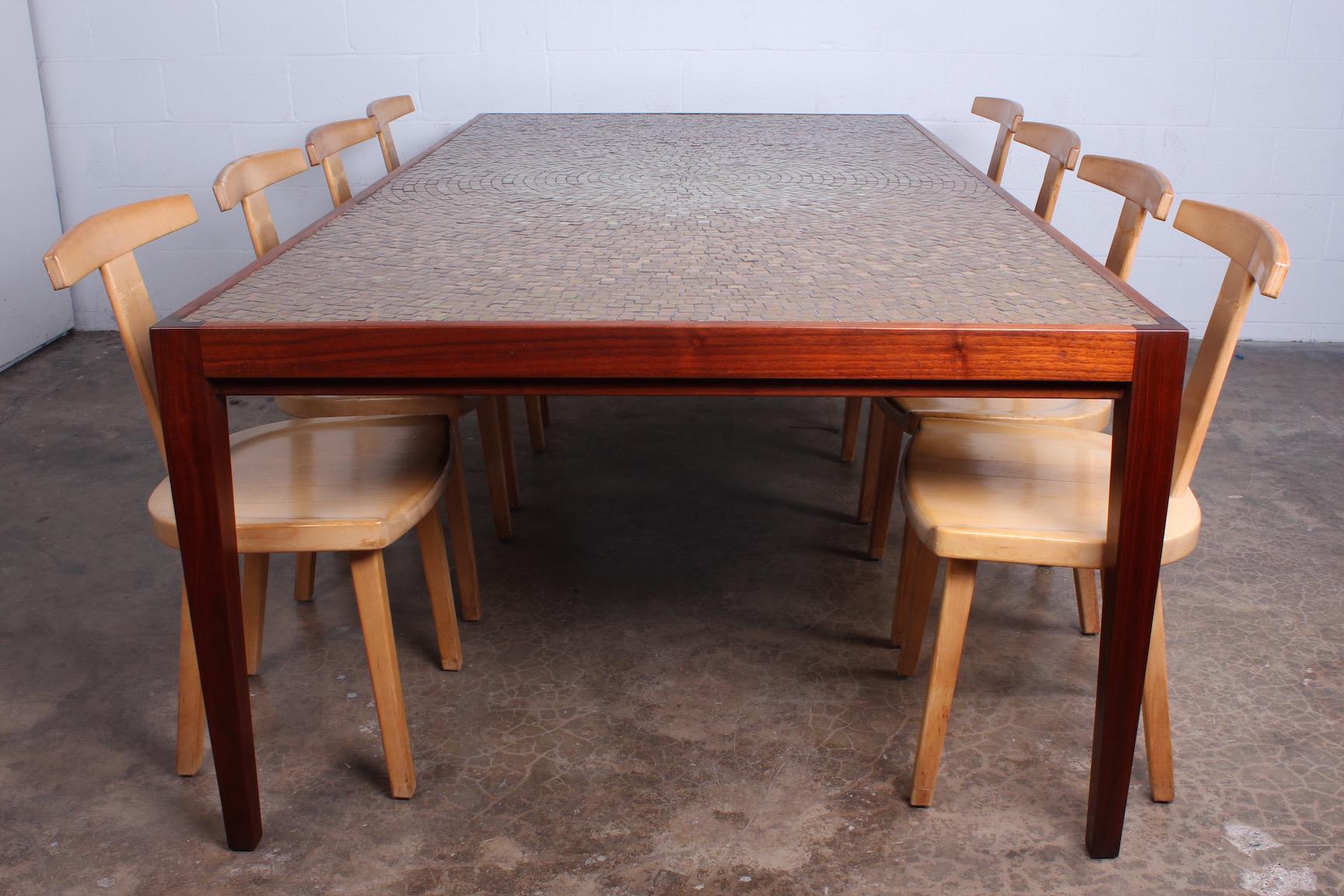 Large Mosaic Dining Table by Harry Lunstead 13