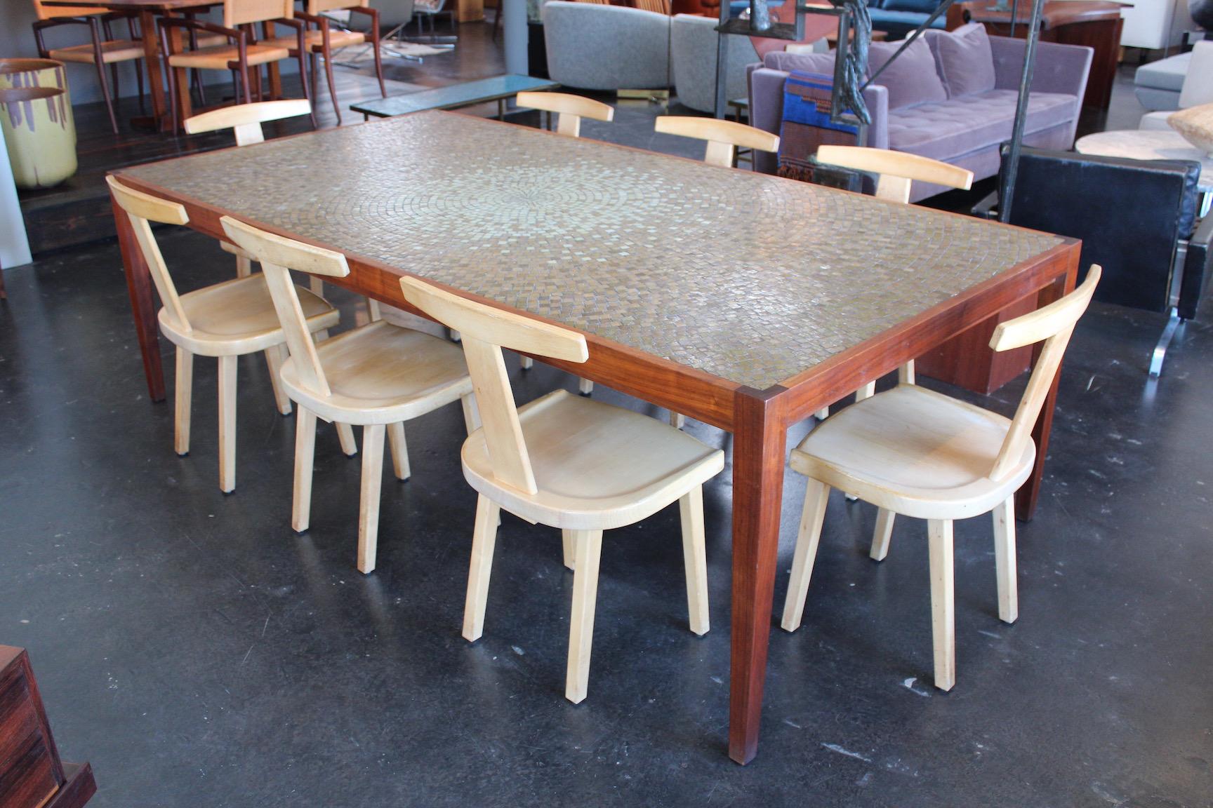 Large Mosaic Dining Table by Harry Lunstead 16