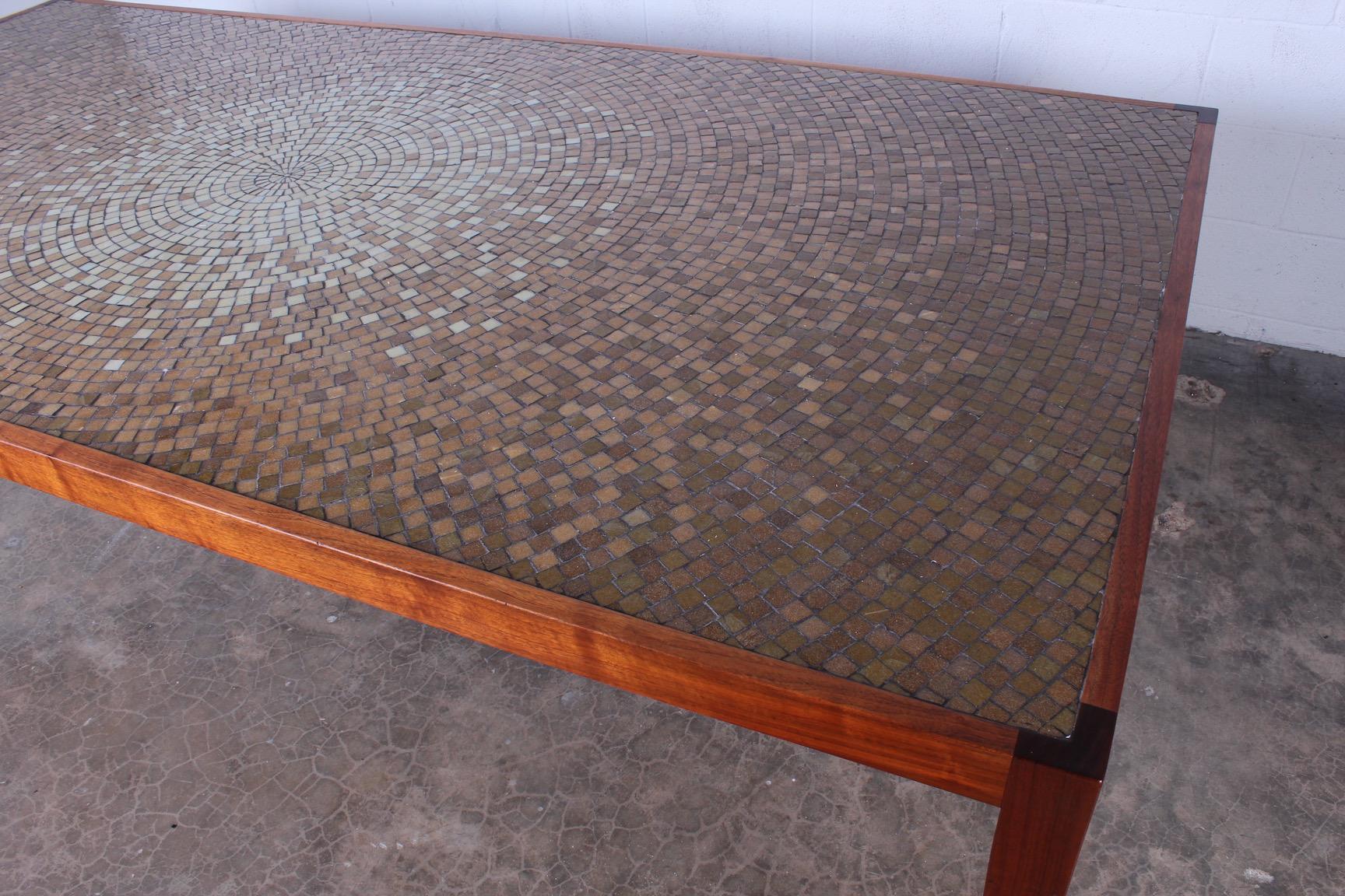 Large Mosaic Dining Table by Harry Lunstead 1