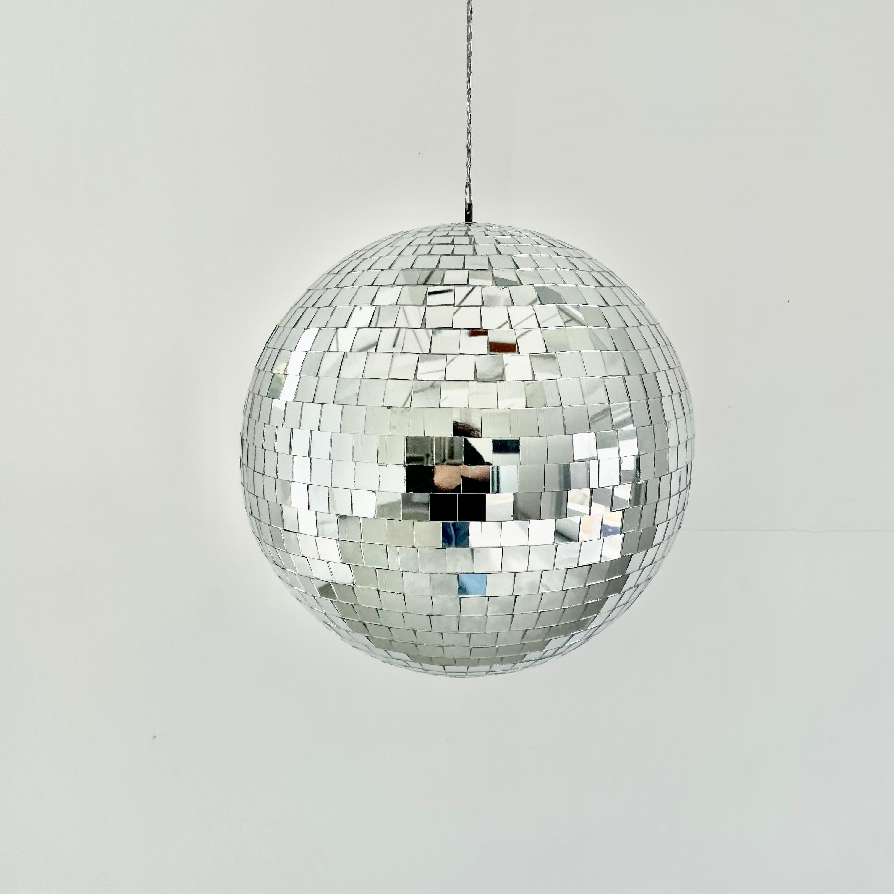 Large Mosaic Glass Disco Ball, 1970s USA 1