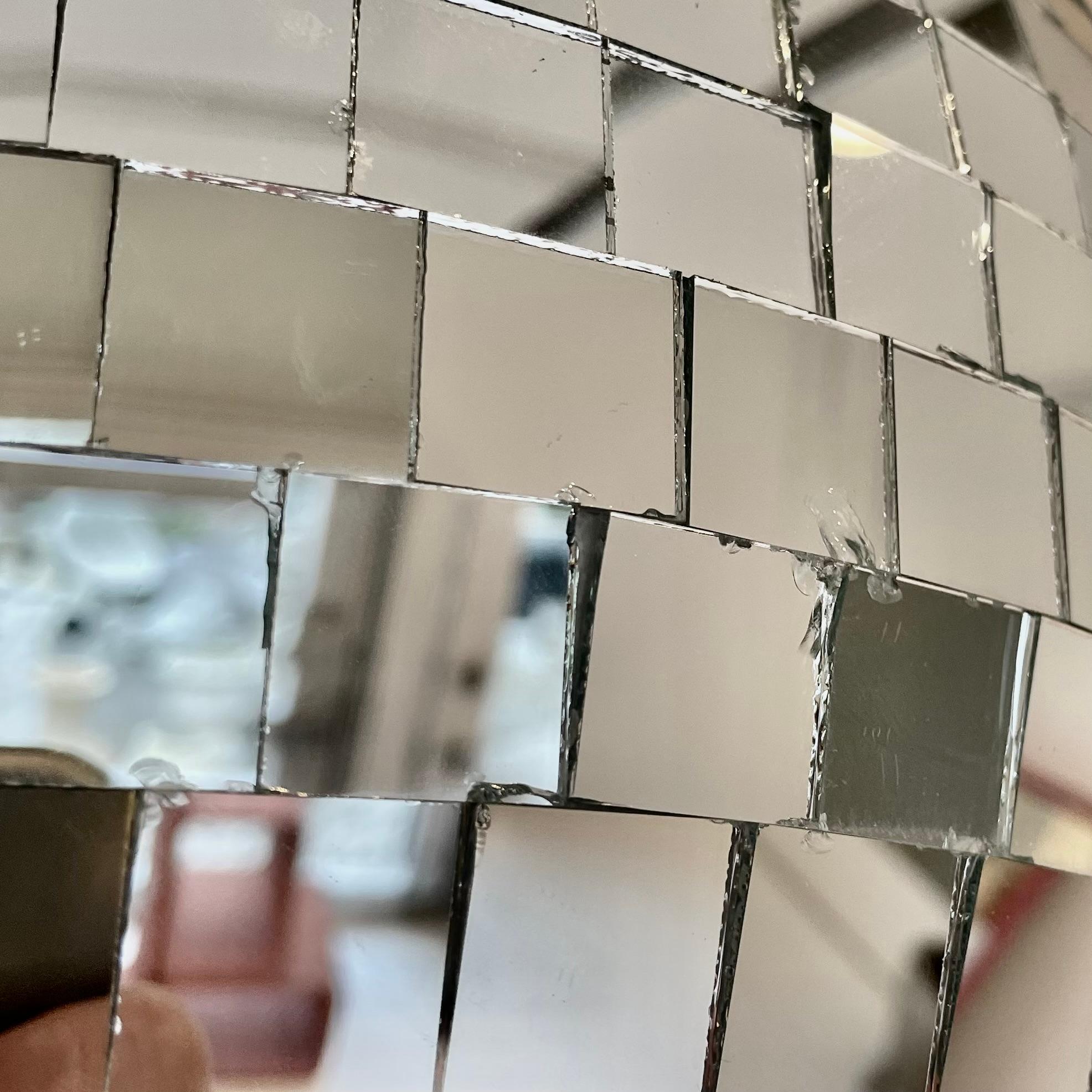 Large Mosaic Glass Disco Ball, 1970s USA 5