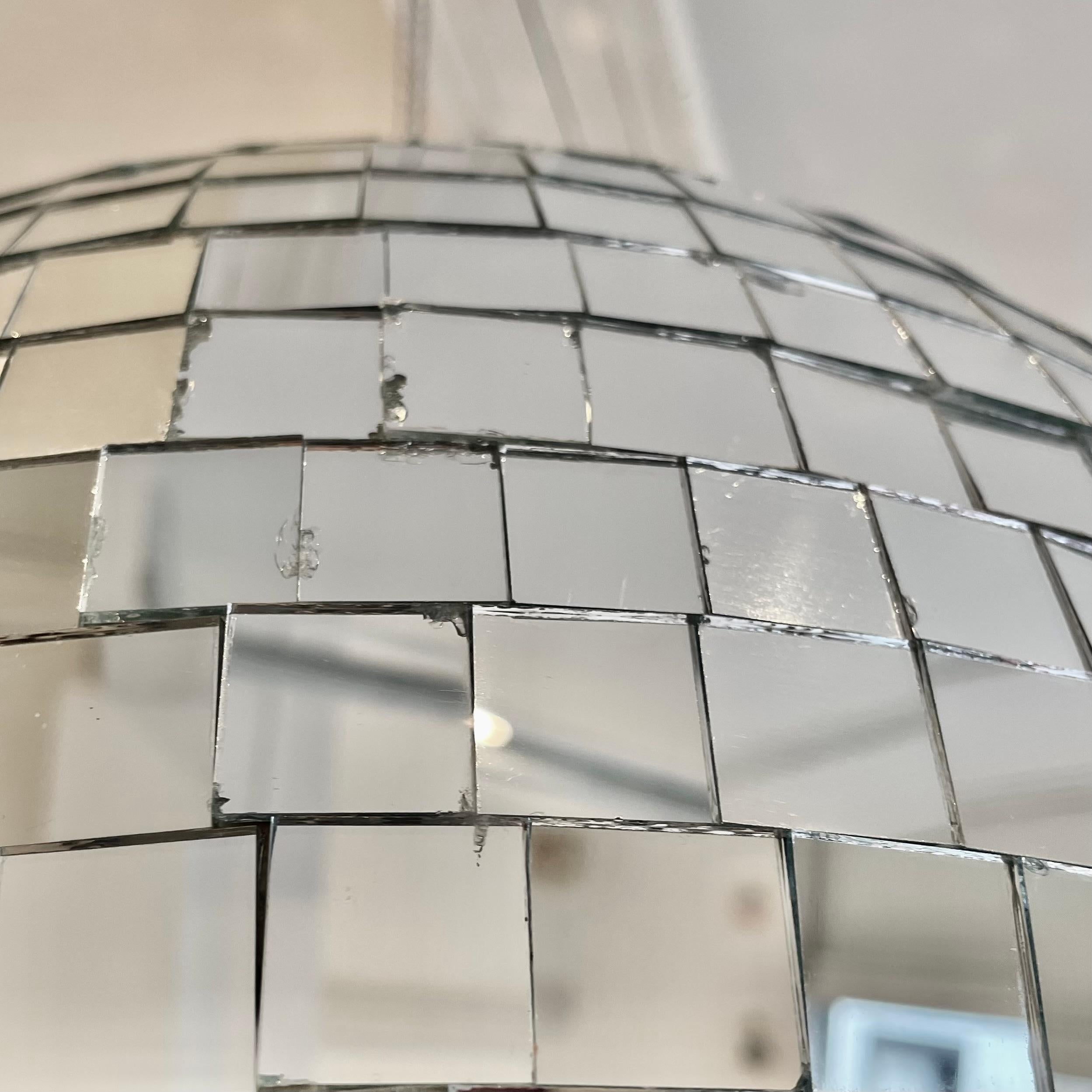 Large Mosaic Glass Disco Ball, 1970s USA 6