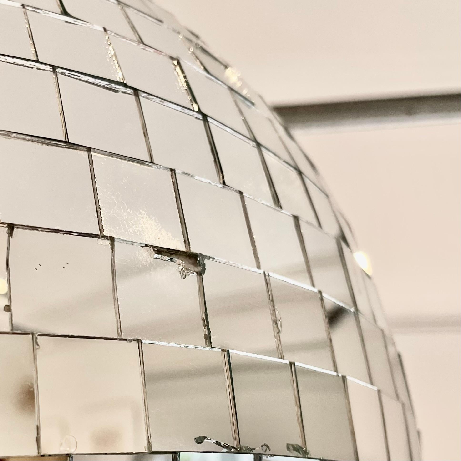 Large Mosaic Glass Disco Ball, 1970s USA 9