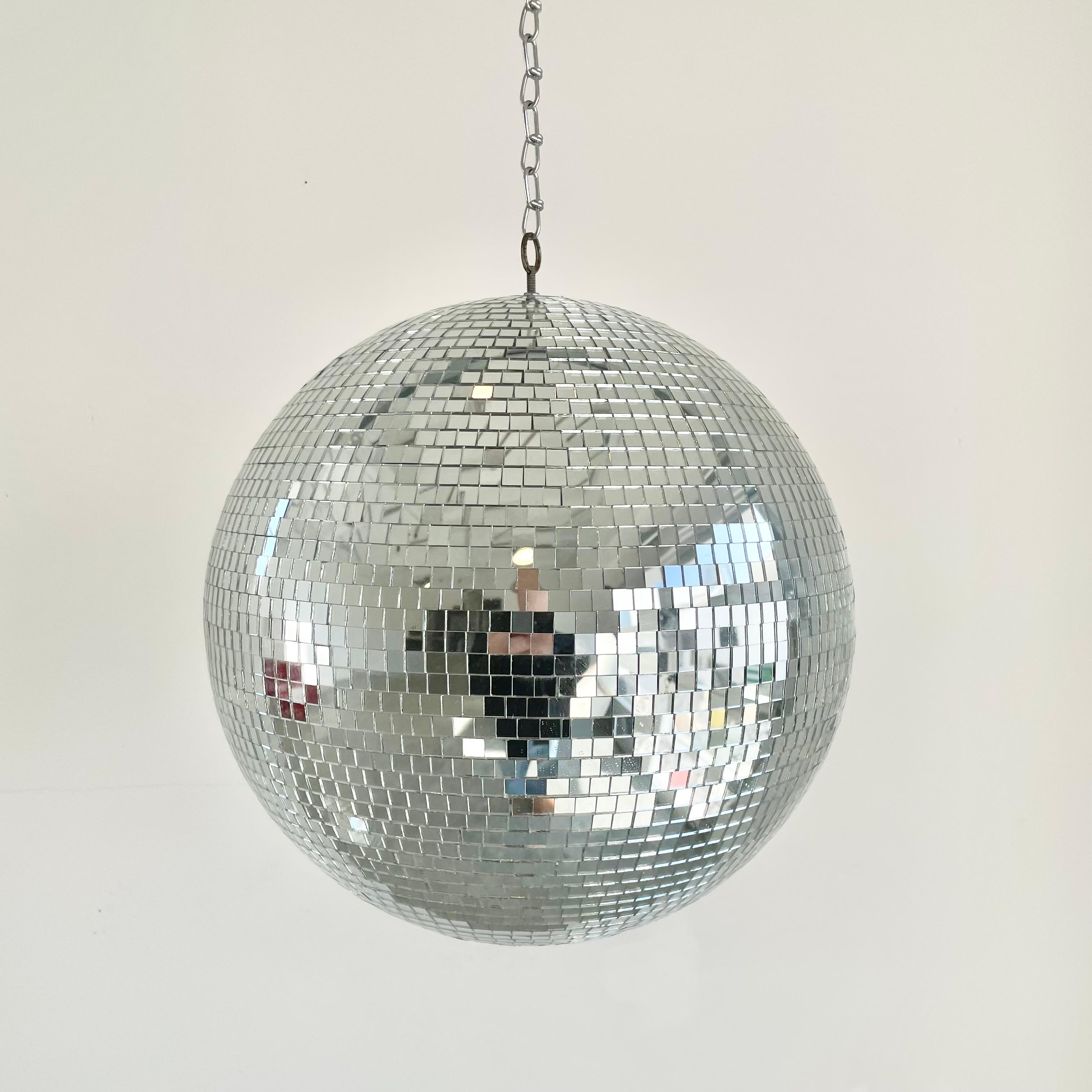 Large Mosaic Glass Disco Ball, 1970s USA 1