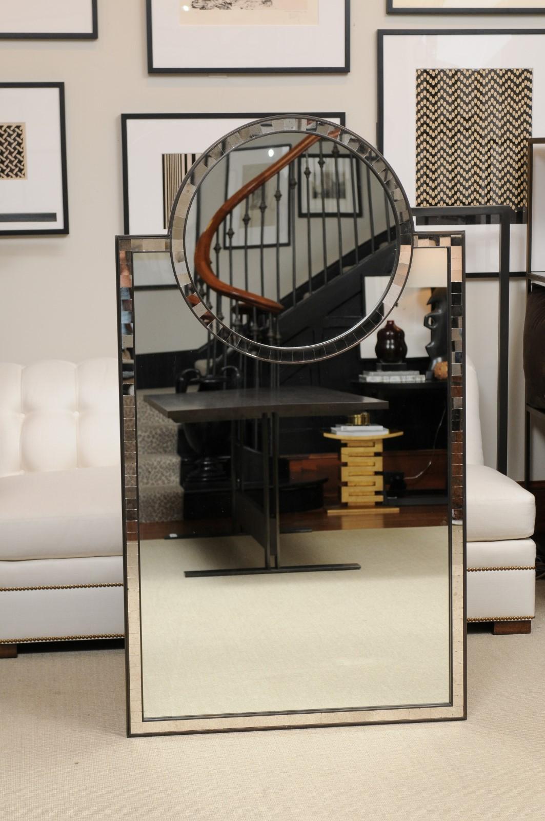 Thomas Pheasant for Baker Furniture Collection - large mosaic mirror.