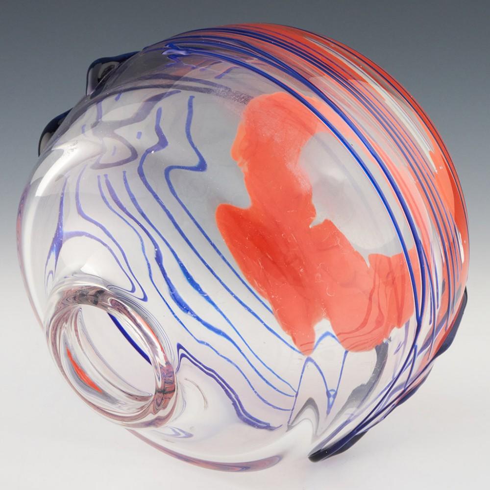 large glass ball vase