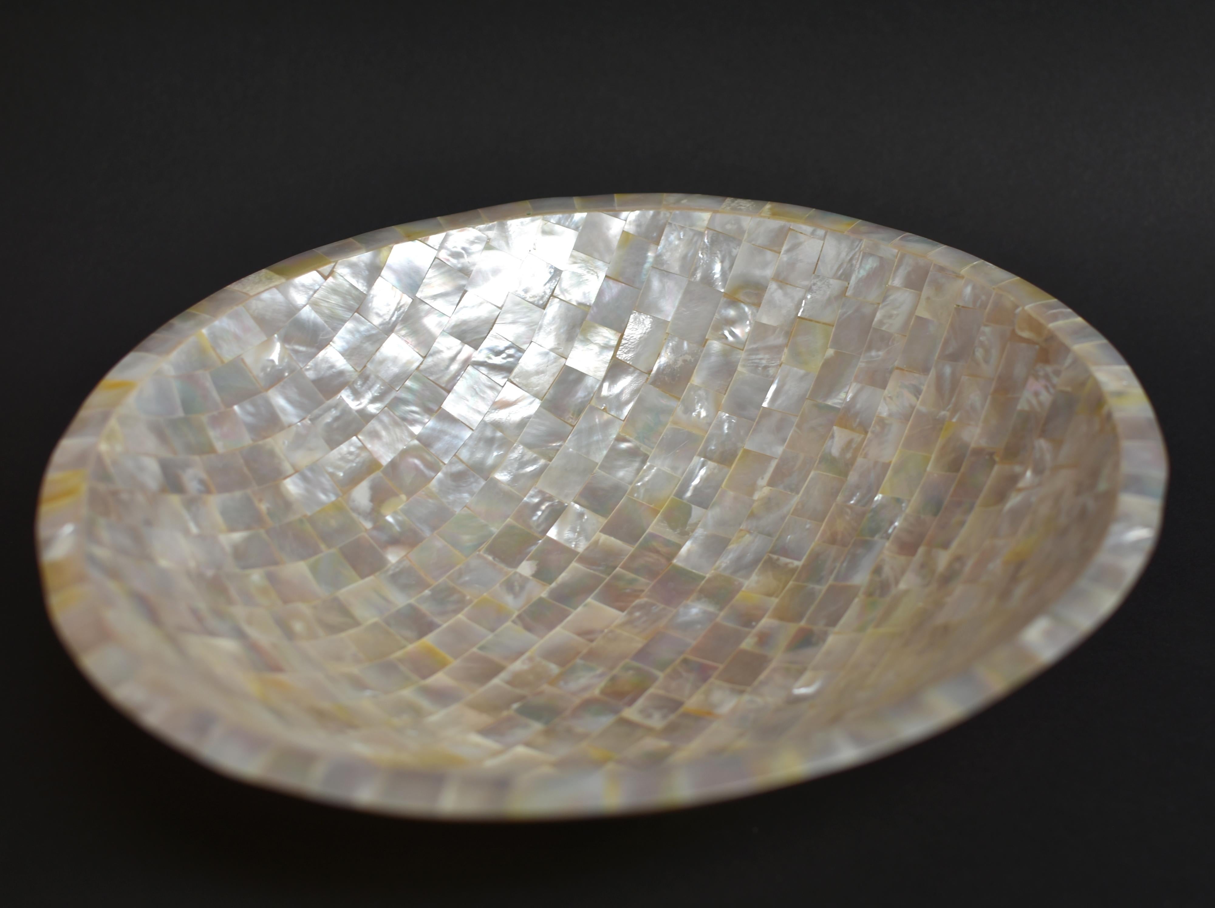 Indonesian Large Mother of Pearl Bowl