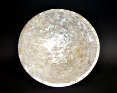Large Mother of Pearl Bowl Round Shape 10"