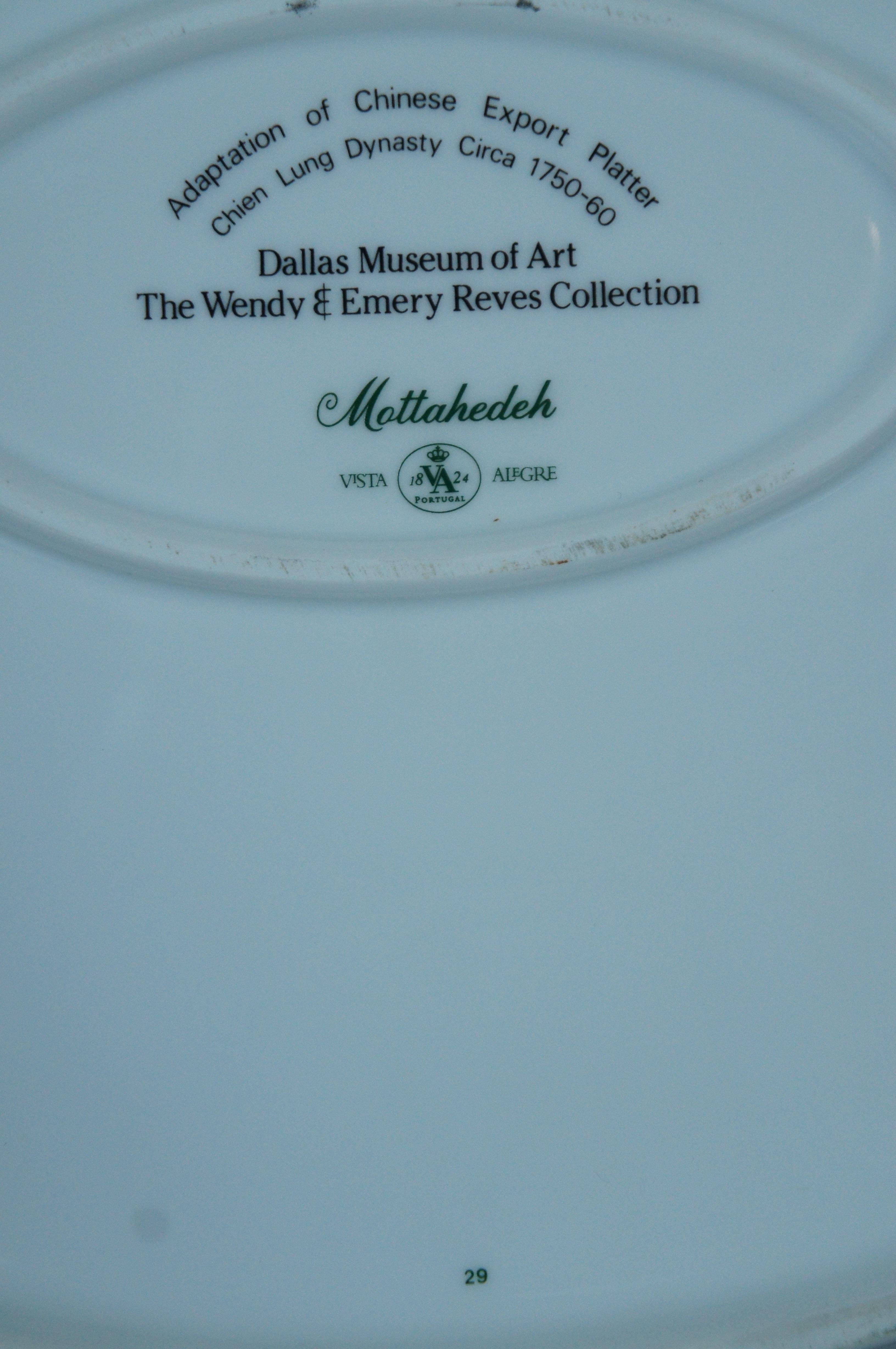 Porcelain Large Mottahedeh Dallas Museum of Art Chinese Export Carp Fish Platter 17