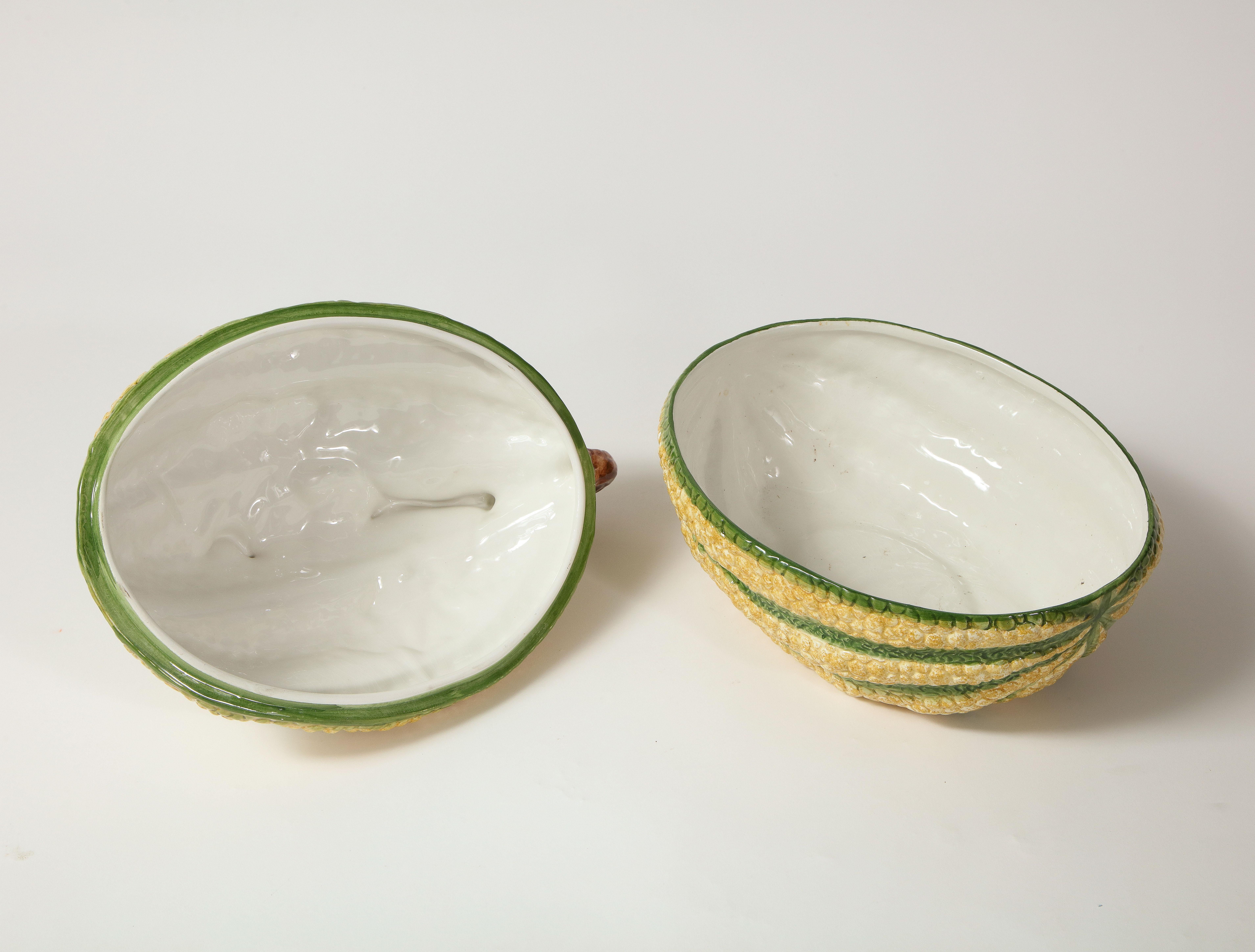 Large Mottahedeh Porcelain Squash Covered Tureen 2