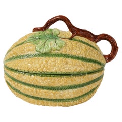 Large Mottahedeh Porcelain Squash Covered Tureen