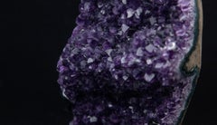 Large Mounted Purple Amethyst Druzy Geode