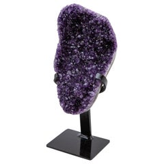 Large Mounted Purple Amethyst Druzy Geode