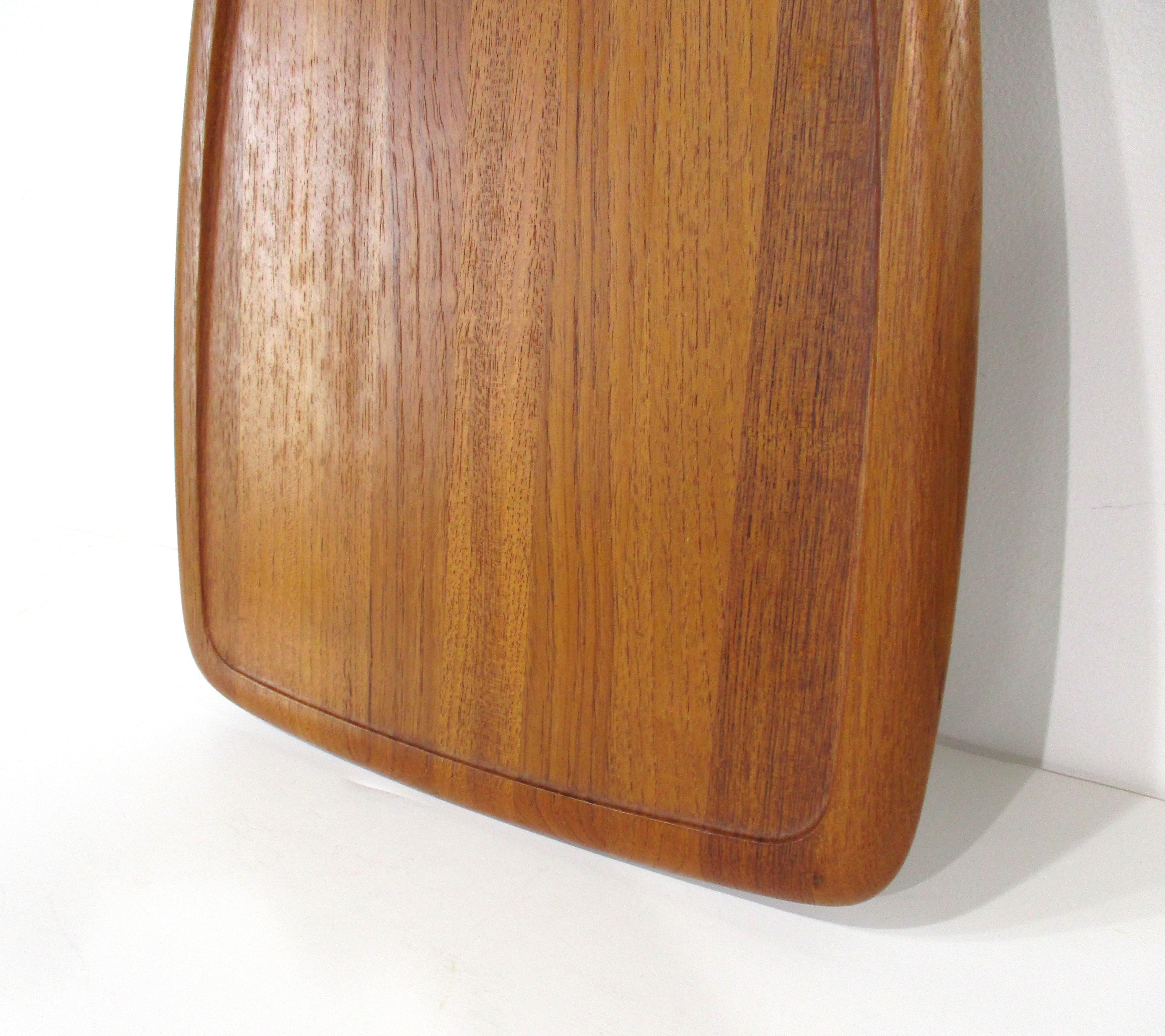 Danish Large Mouse Teak Charcuterie Serving Board by Digsmed Denmark For Sale