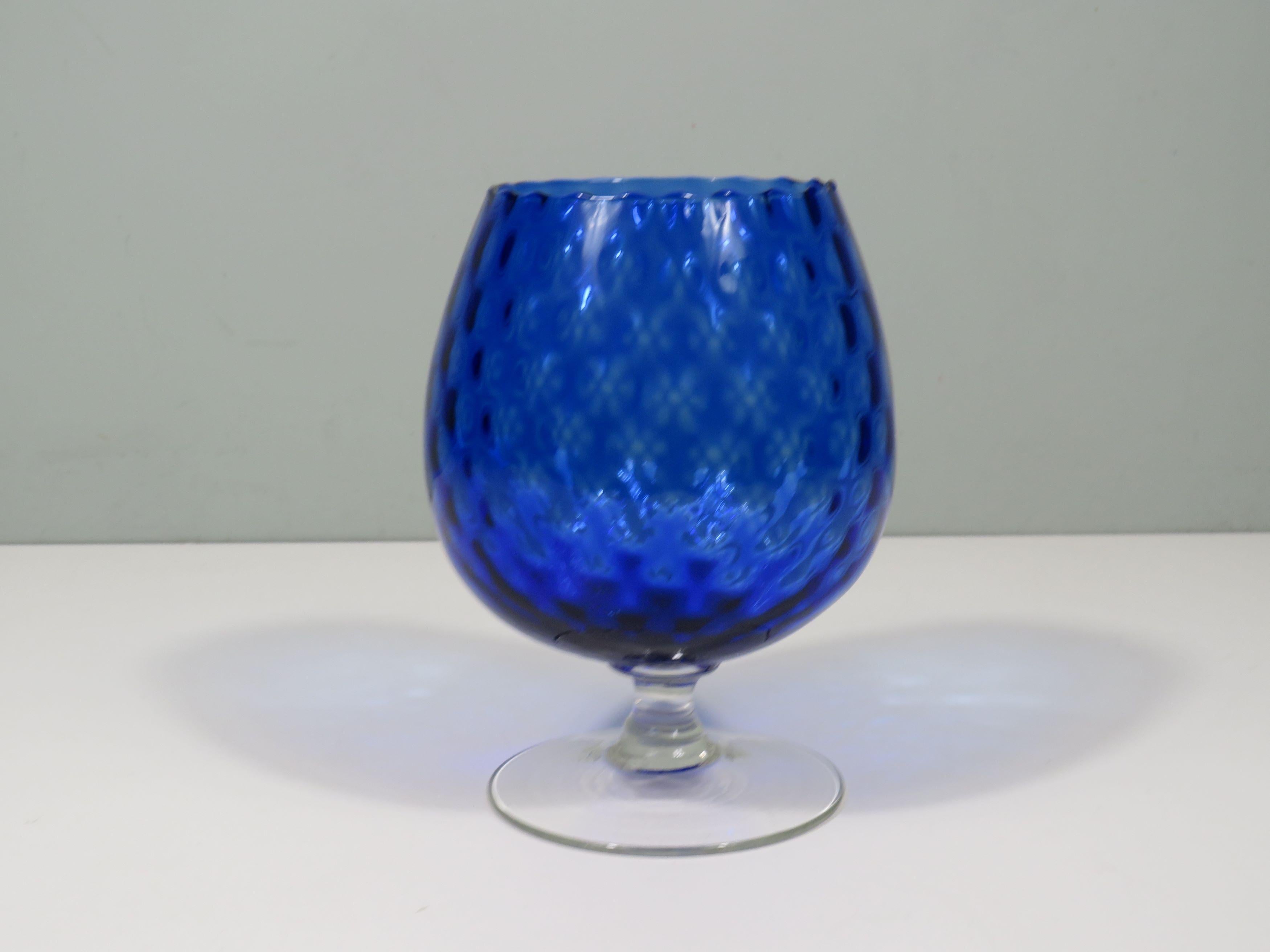 italien Grand verre soufflé à la bouche Empoli, Italie années 1950 en vente