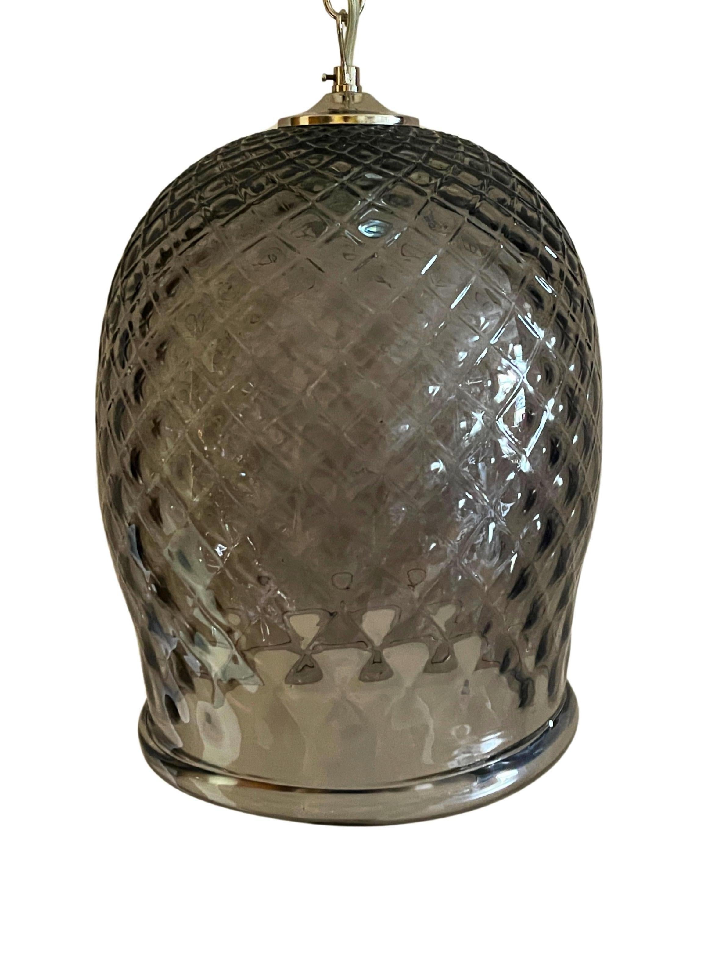 Designed by Andrew and made exclusively for Andrew Kornat Designs by one of the most famous Master Glass Furnace's on the Island of Murano in Venice, this beautiful Bell Lantern is made to the highest of standards using centuries old glass blowing
