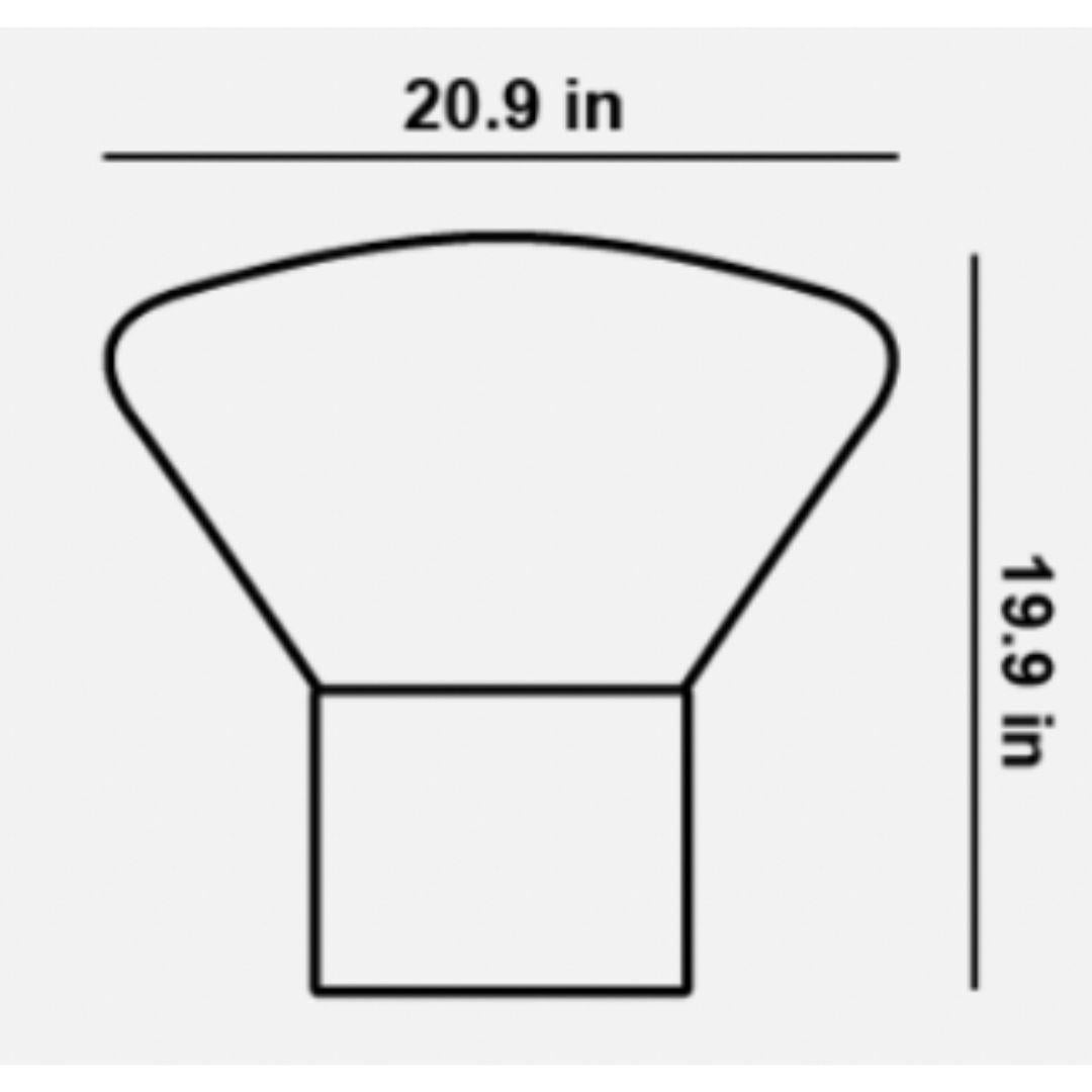 Fait main Grande lampe de sol ou de table Muffins 02 en marbre rouge et verre soufflé rose pour Brokis en vente