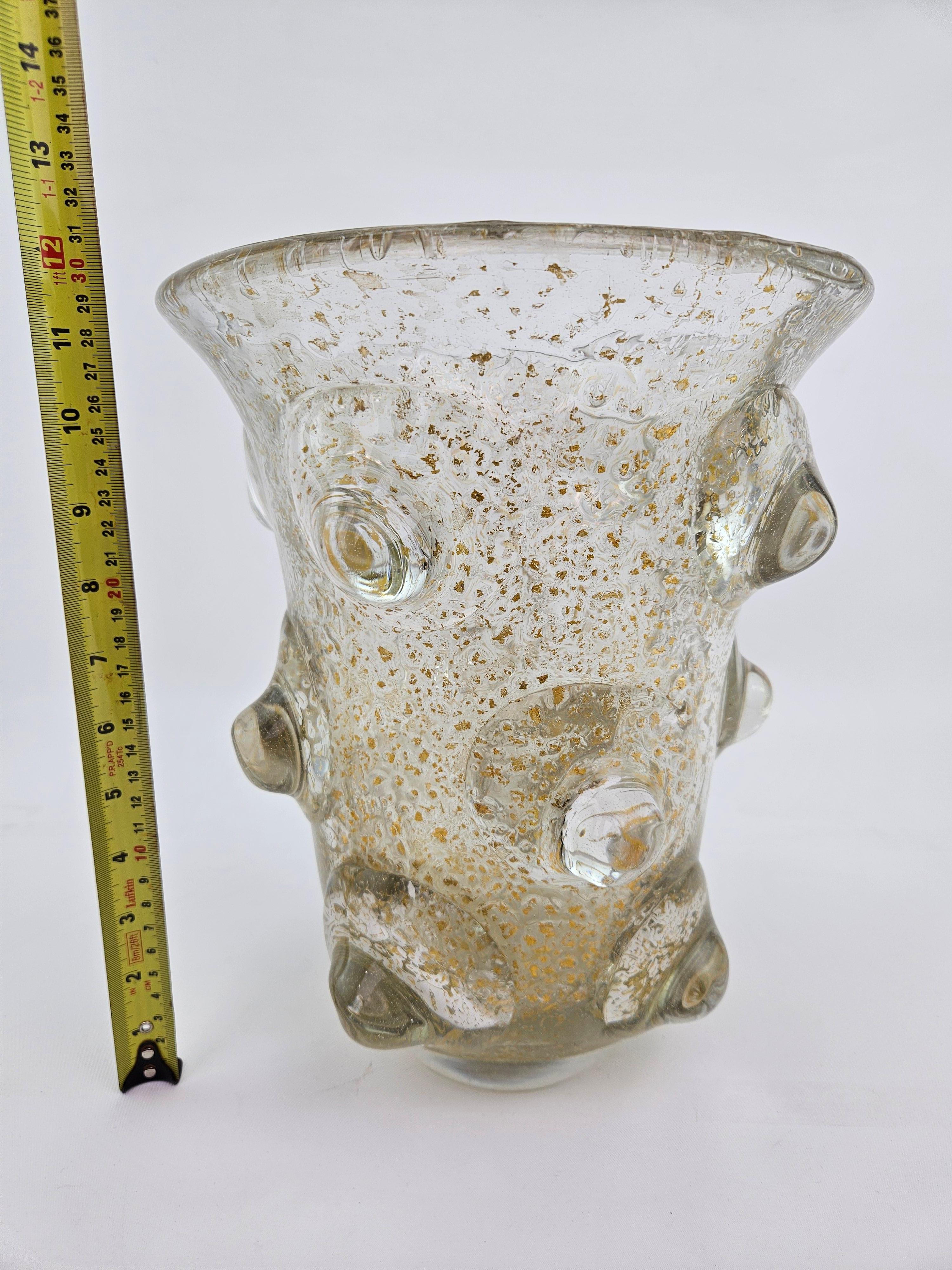 Gran jarrón de vidrio artístico Mugoni de Ercole Barovier en venta 8