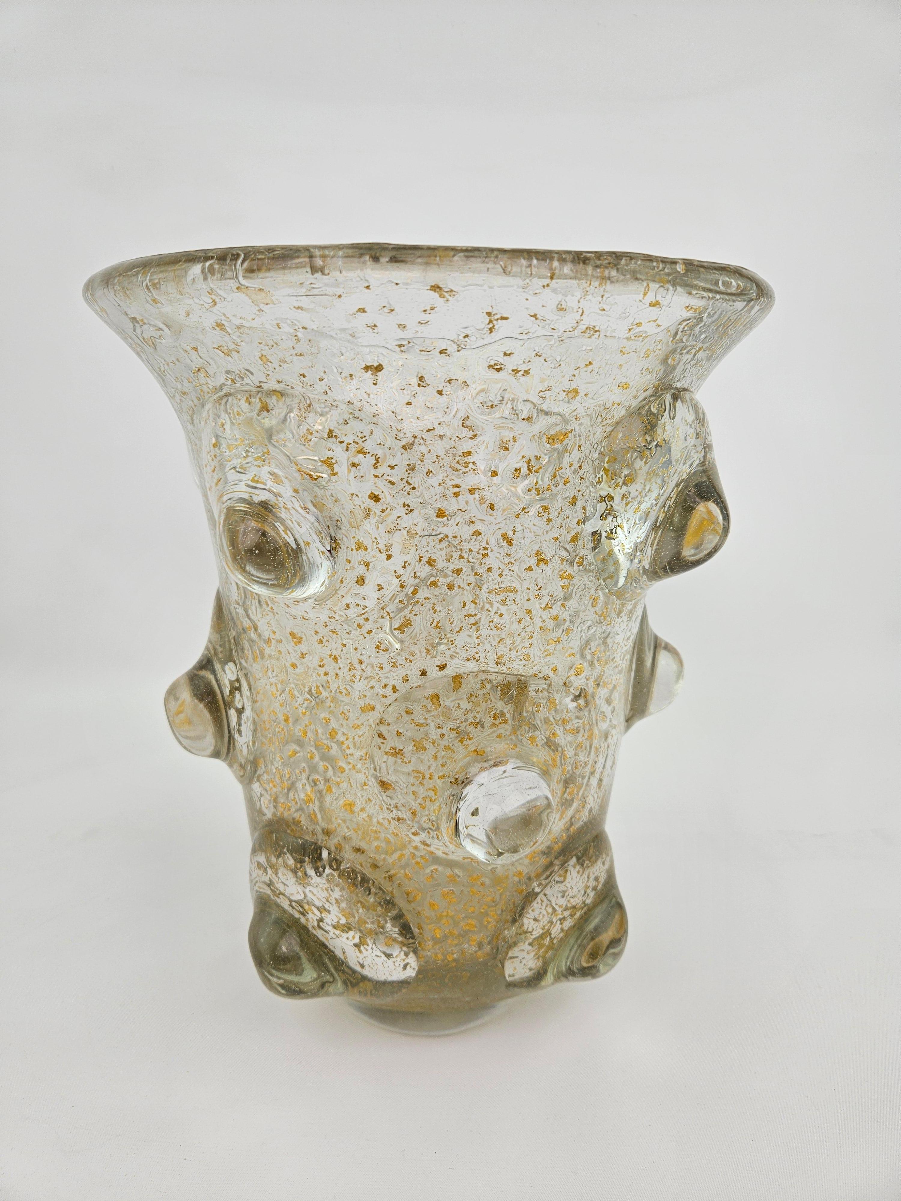 Gran jarrón de vidrio artístico Mugoni de Ercole Barovier en Bueno estado para la venta en Hamilton, Ontario