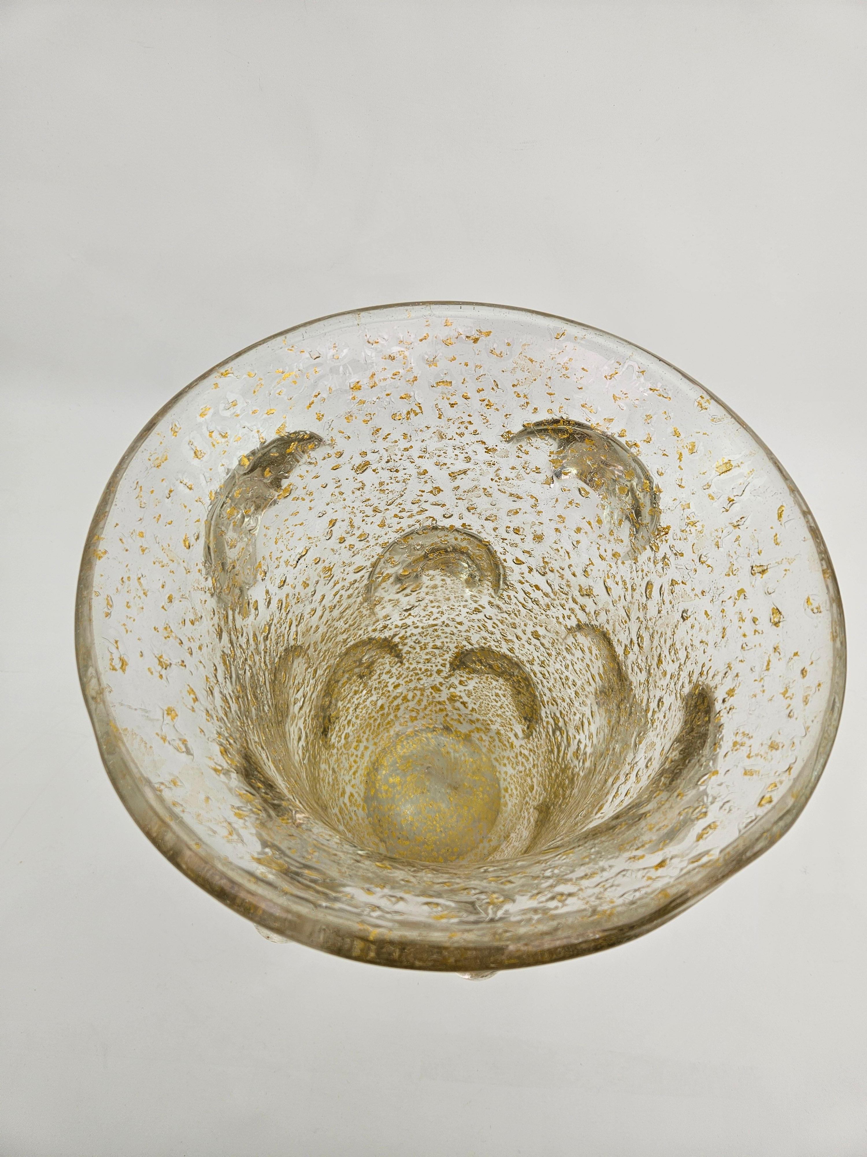 Gran jarrón de vidrio artístico Mugoni de Ercole Barovier Vidrio artístico en venta