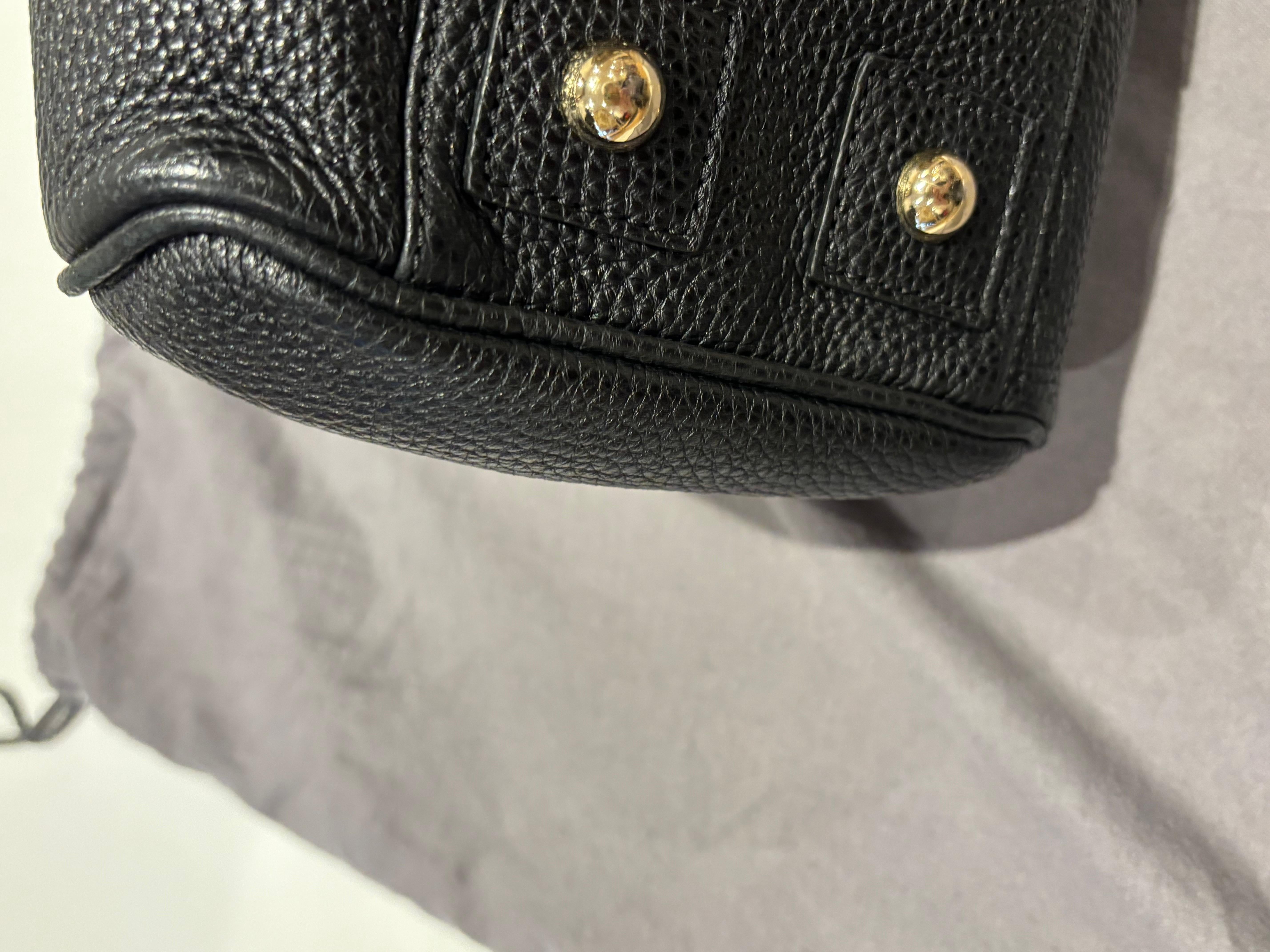 Mulberry Bayswater grande in pelle di vitello martellata nera in vendita 6