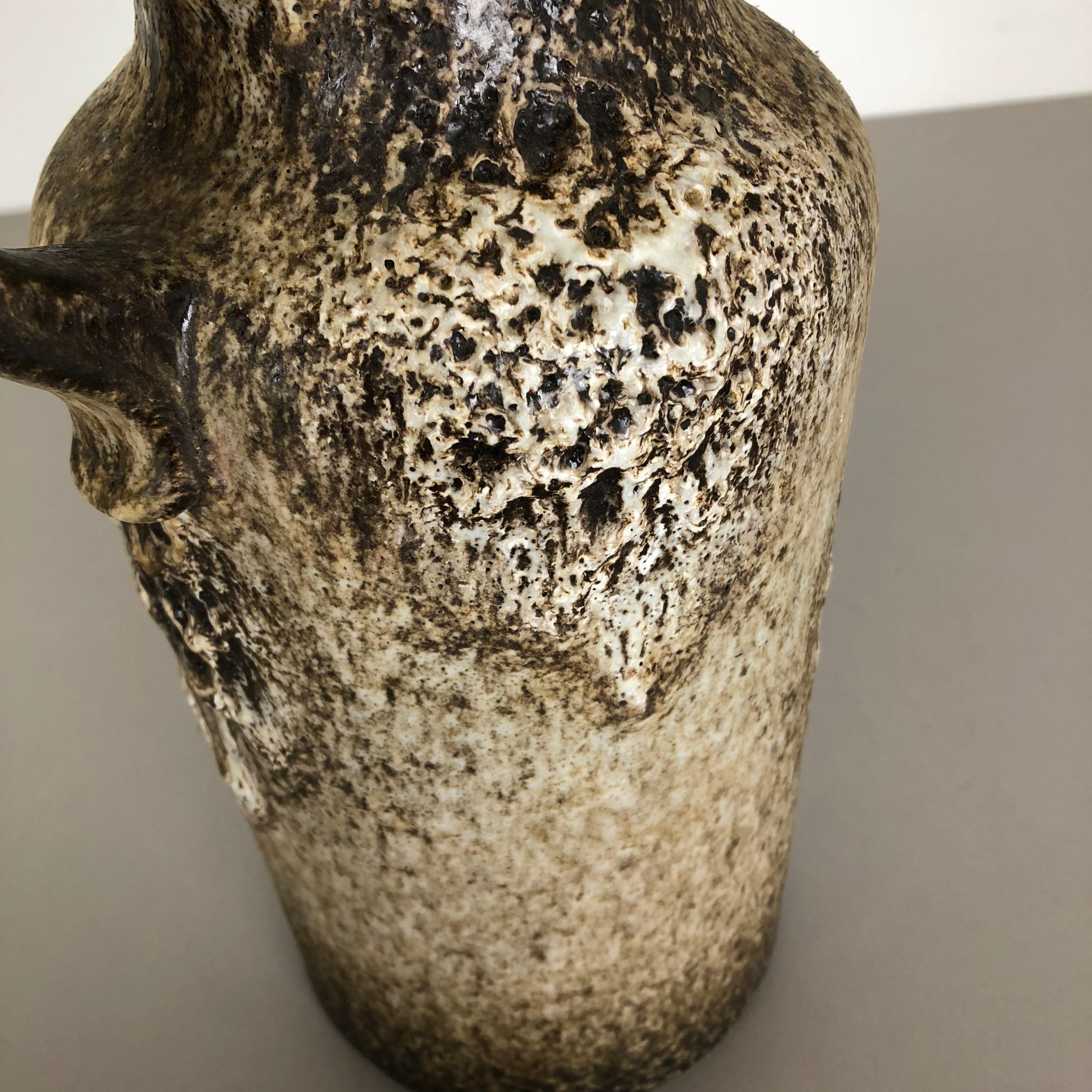 Large Multi-Color Vase Fat Lava 