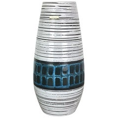 Vintage Large Multi-Color Vase Fat Lava "Europ Line" Vase by Scheurich, Germany, 1970s
