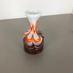 Large Multi-Color Vintage Pop Art Opaline Florence Vase Design, 1970s, Italy