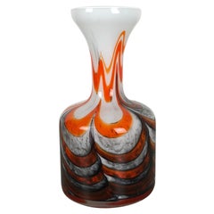 Large Multi-Color Vintage Pop Art Opaline Florence Vase Design, 1970s, Italy
