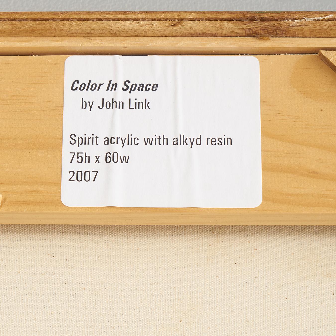 Großes mehrfarbiges abstrahiertes Gemälde „Color In Space“ von John Link im Angebot 2