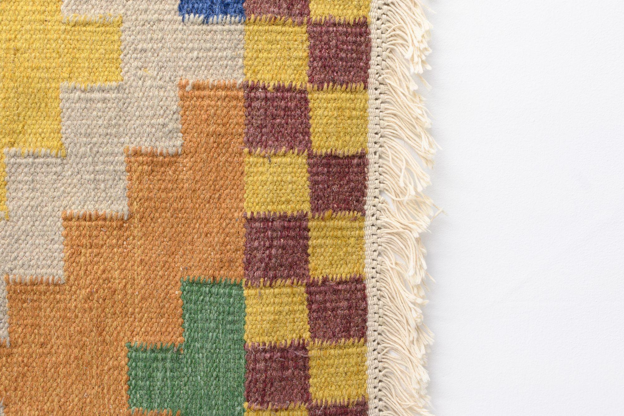 Kilim sueco grande multicolor Sueco en venta