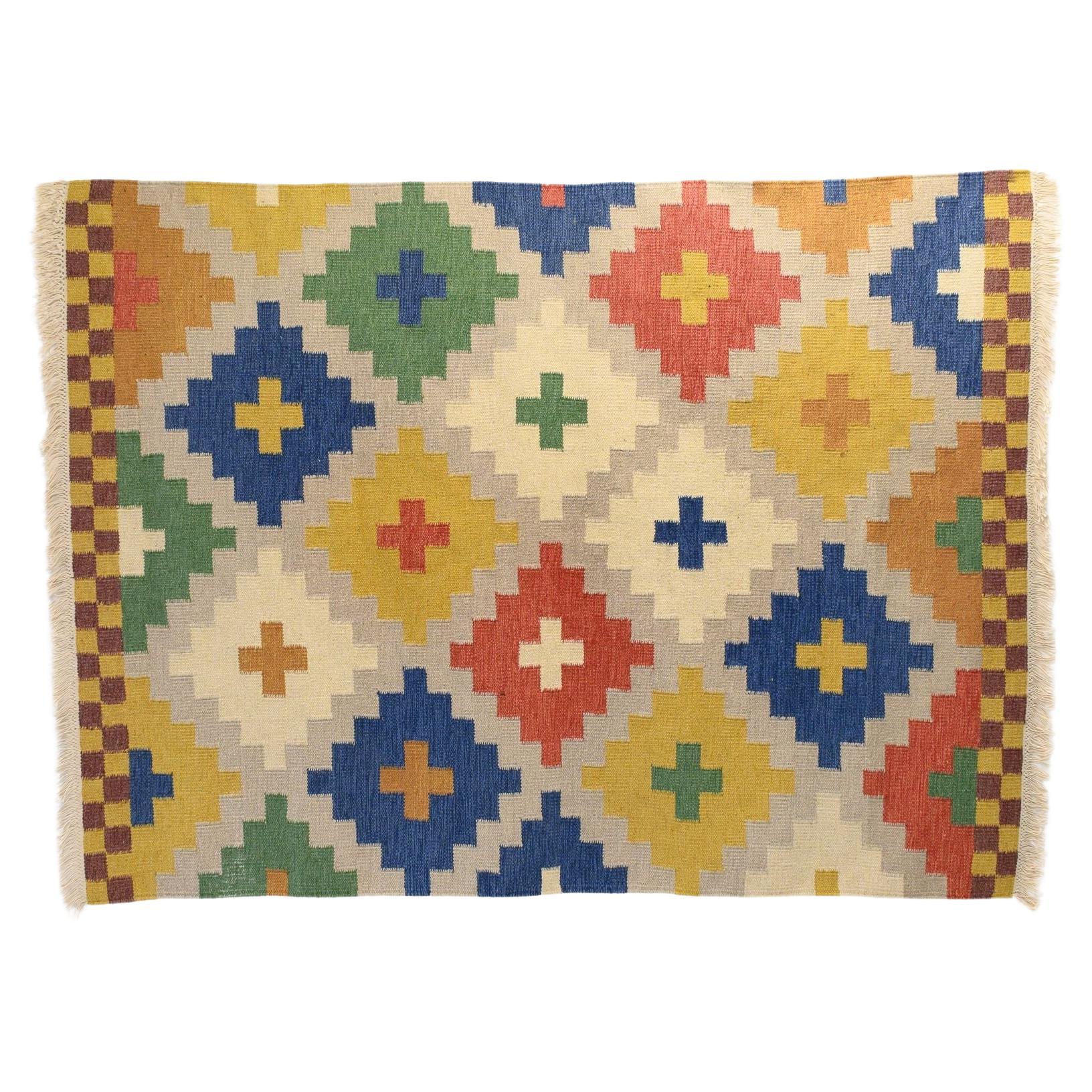 Kilim sueco grande multicolor