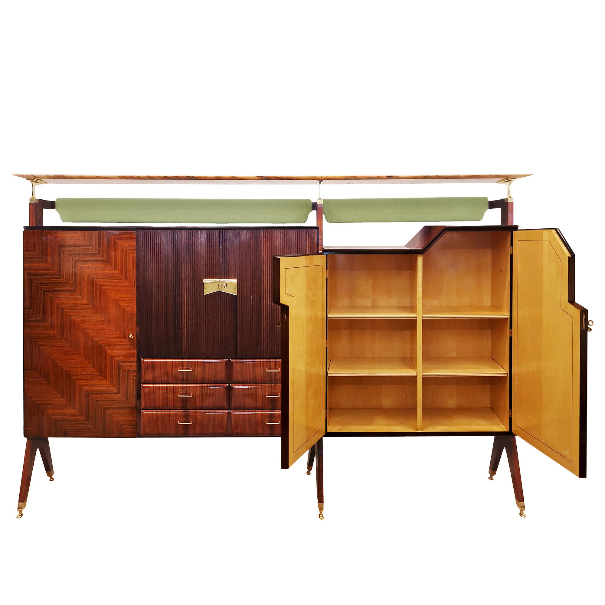 Large Mid-Century Modern Multi-Purpose Piece of Furniture - Italy 1950 In Good Condition For Sale In Girona, ES