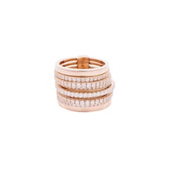 Large Multi Stacks Diamond Pavè Band Ring
