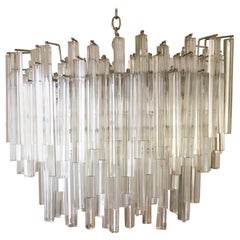 Large Multi Tiered Murano Glass Chandelier