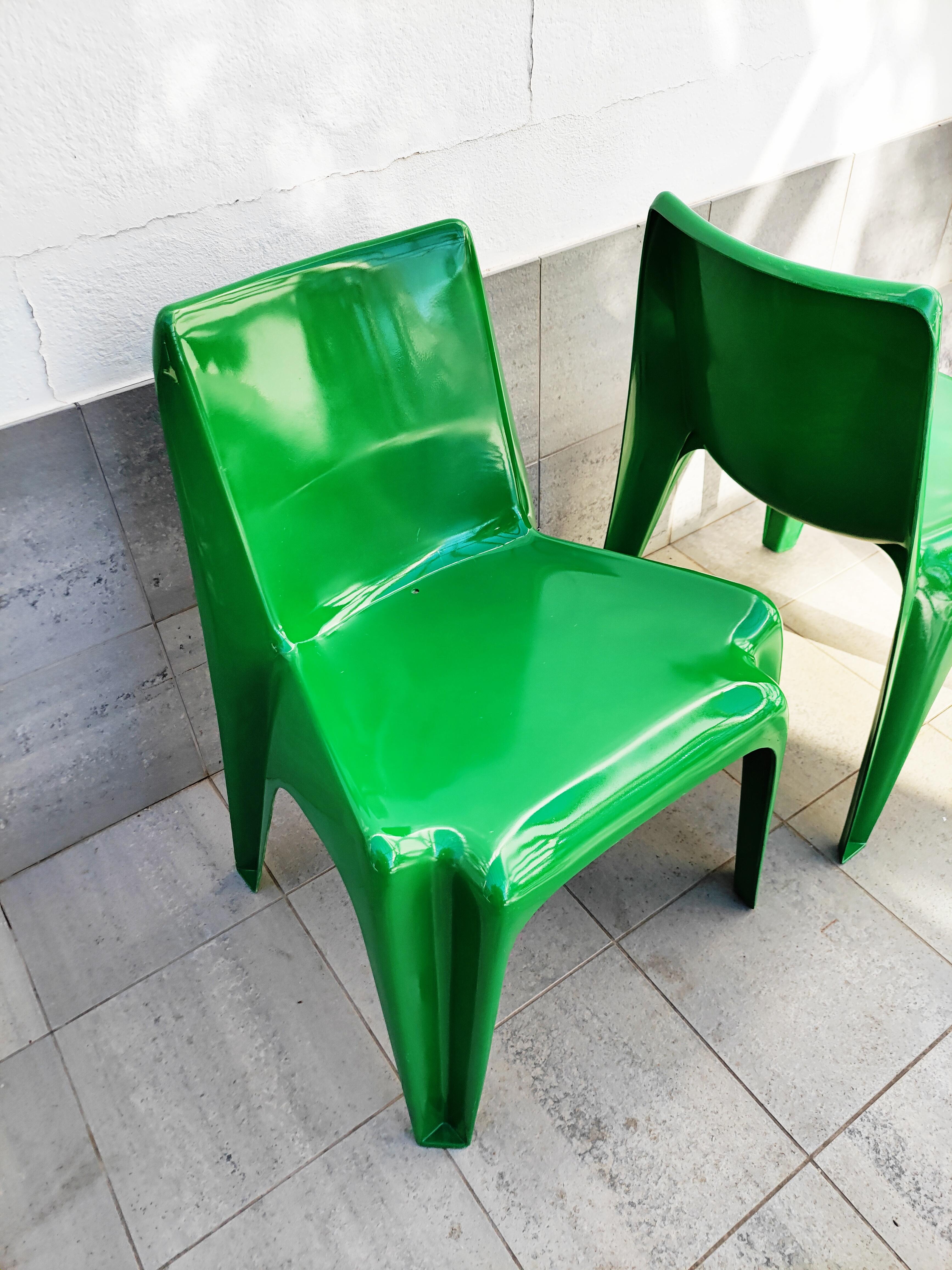 Large Multicolor Set of BA 1171 Chair by Helmut Bätzner for Bofinger, 1960s For Sale 5
