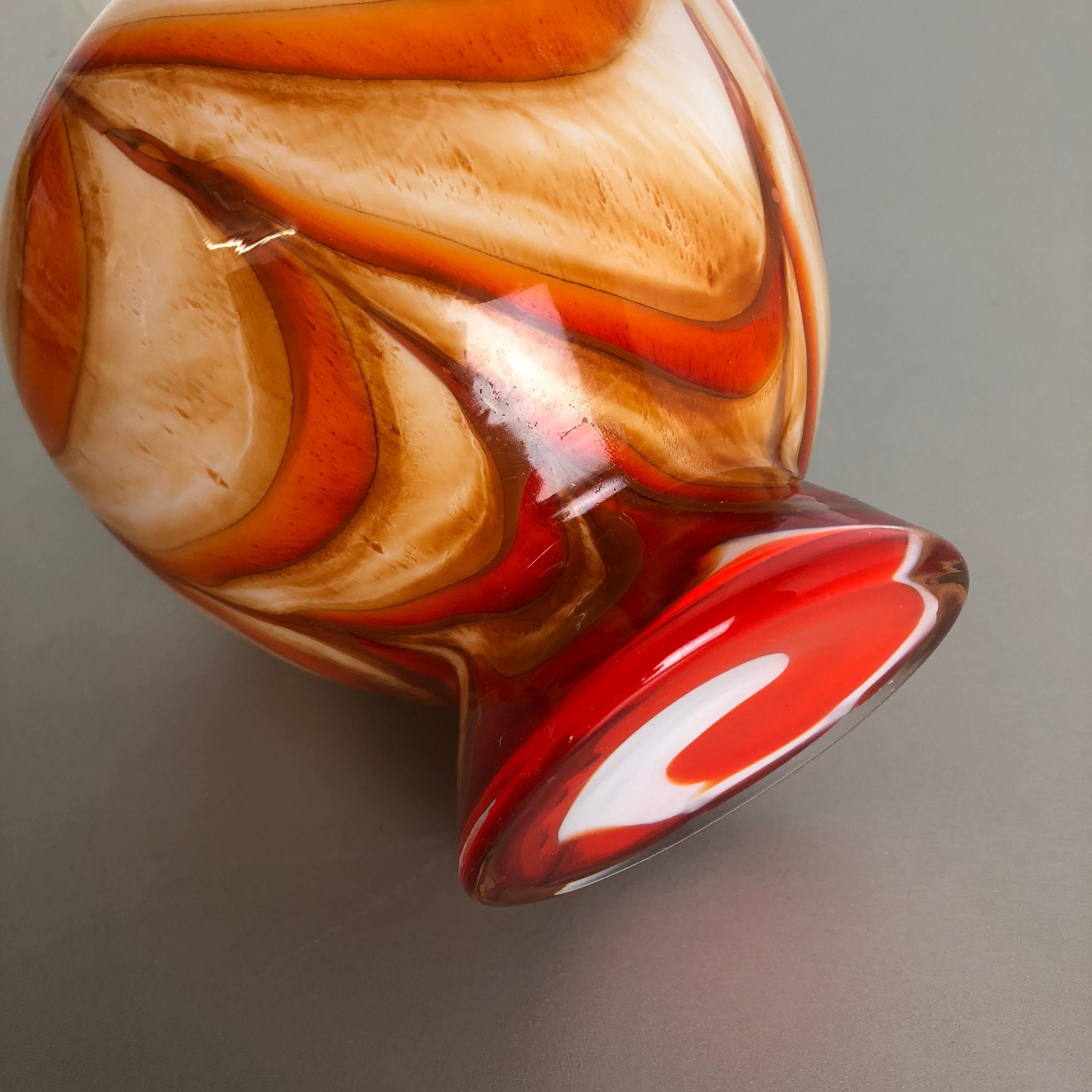 Große mehrfarbige Vintage Pop-Art-Opal-Vase aus Florenz, Design, Italien, 1970er Jahre im Angebot 9