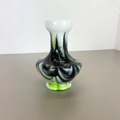 Large Multicolor Vintage Pop Art Opaline Florence Vase Design, Italy, 1970s