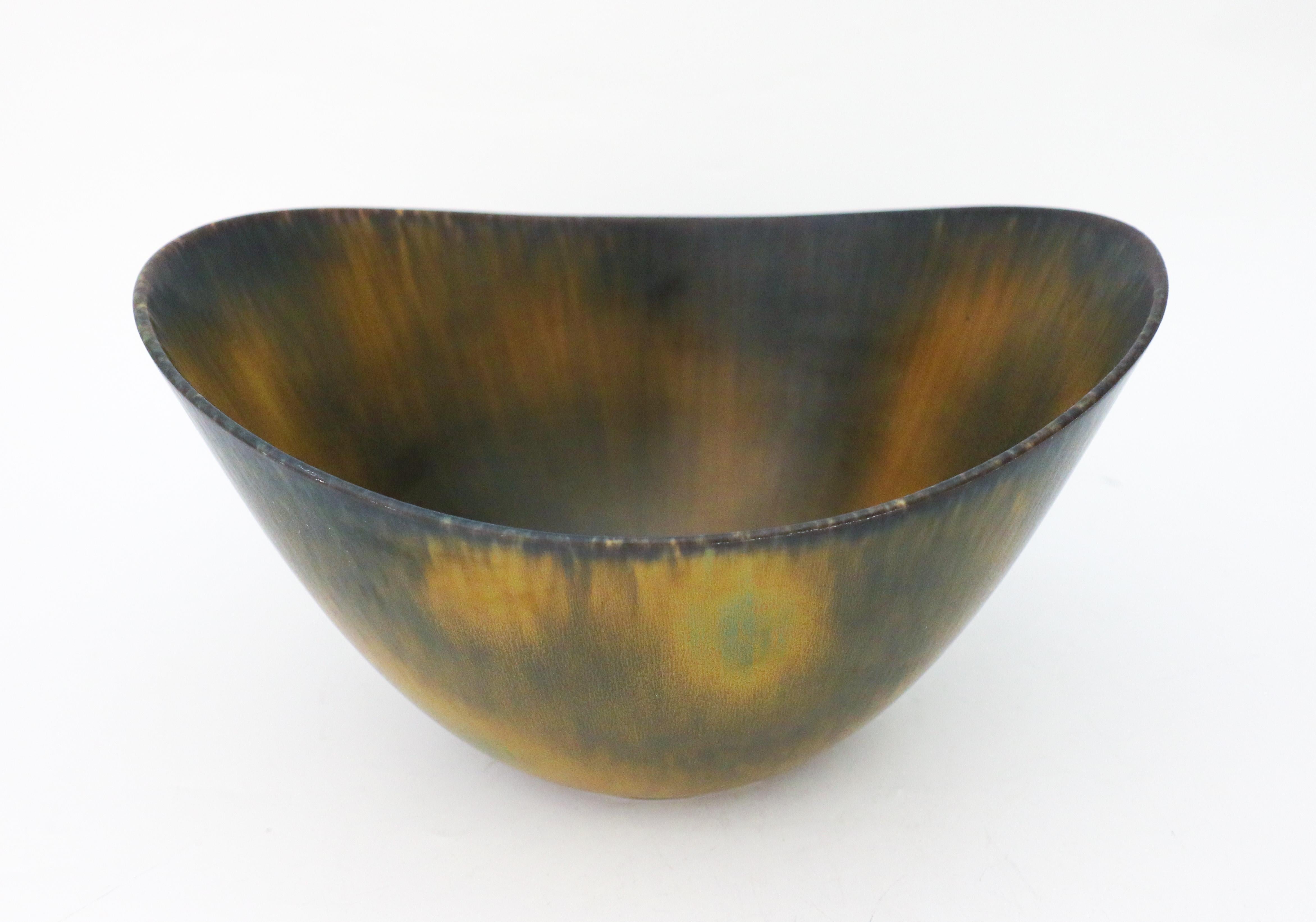 Scandinavian Modern Large Multicolored Bowl - Gunnar Nylund - Rörstrand, Scandinavian Midcentury