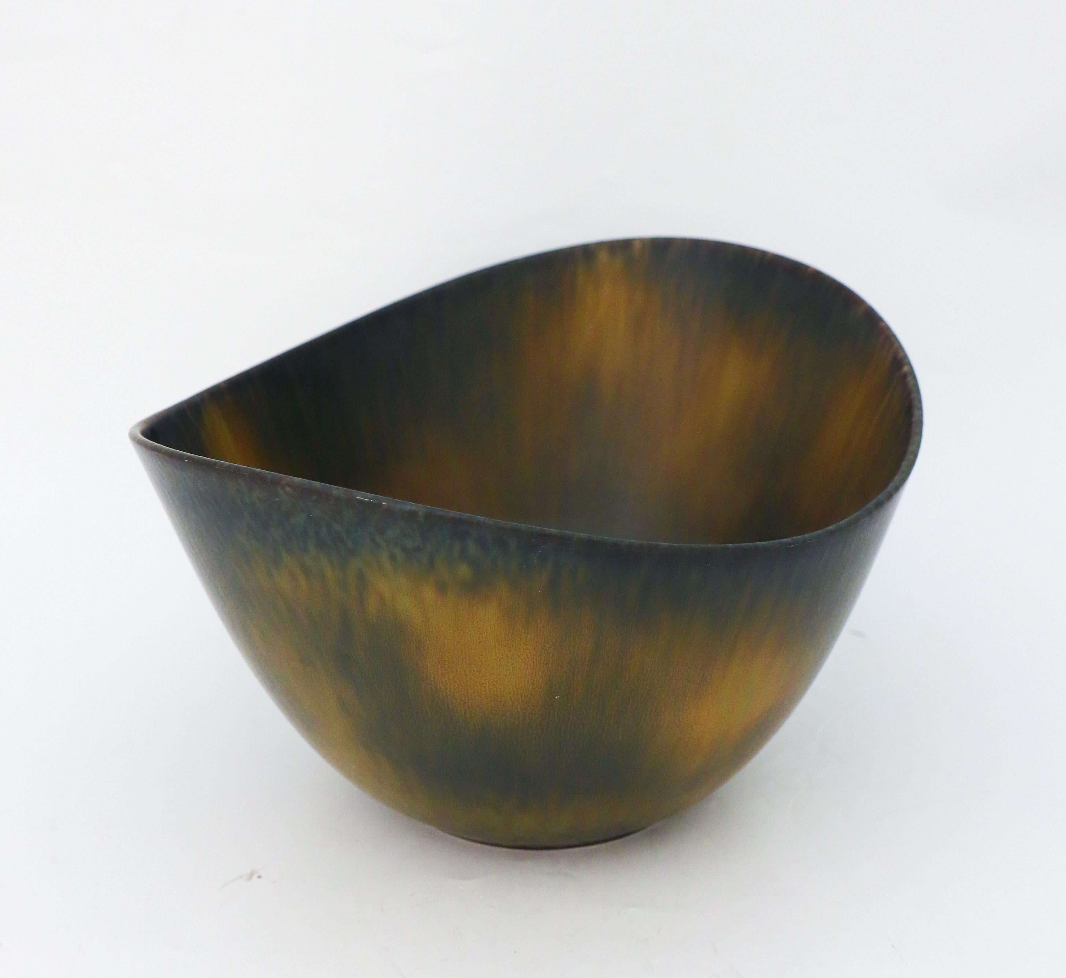 Glazed Large Multicolored Bowl - Gunnar Nylund - Rörstrand, Scandinavian Midcentury