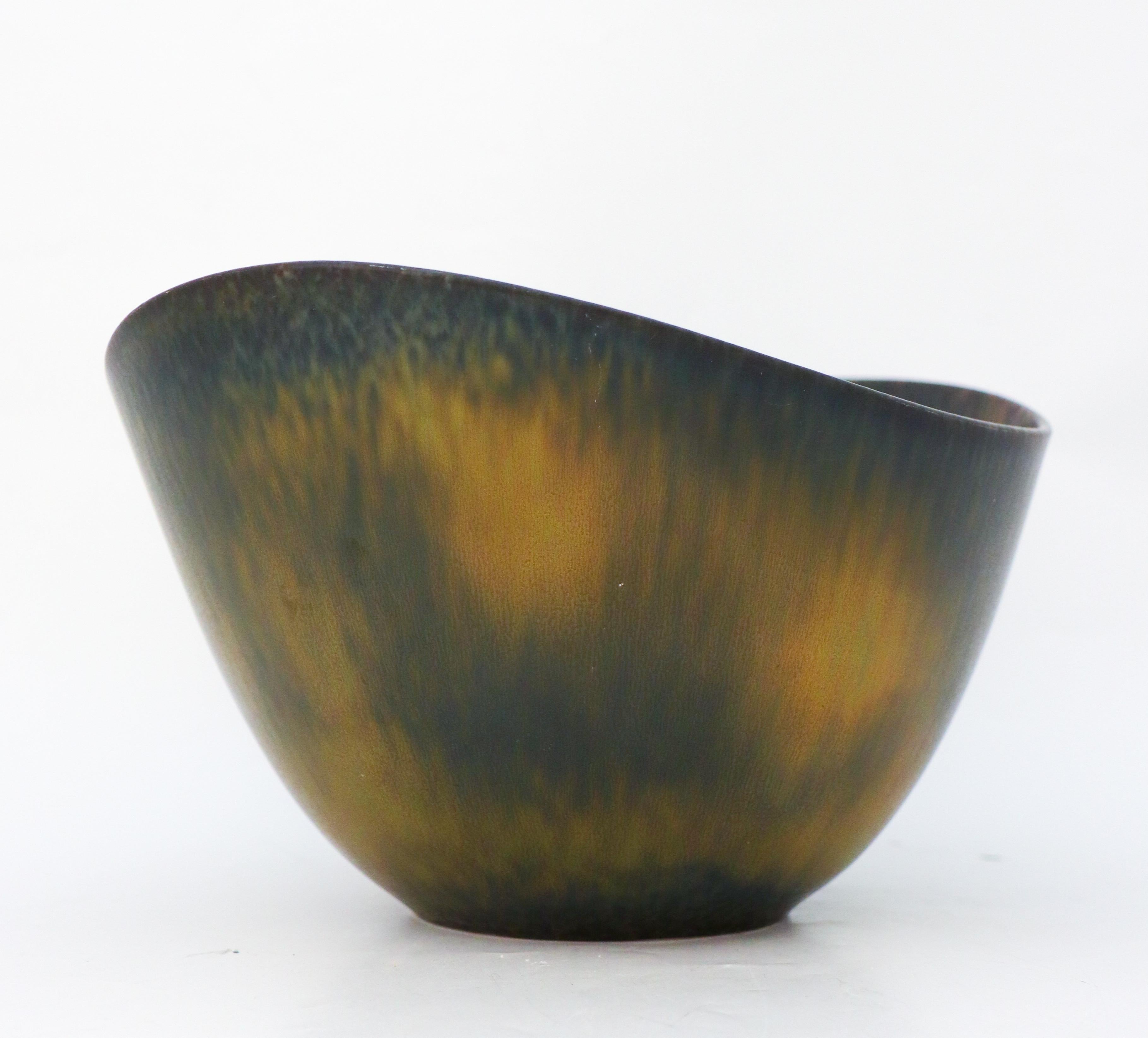 Large Multicolored Bowl - Gunnar Nylund - Rörstrand, Scandinavian Midcentury In Excellent Condition In Stockholm, SE