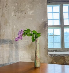 Large Multicolored Stoneware Vase - Hans Hedberg, Biot, France