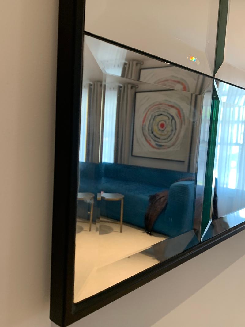 Large Multipanel Wall Mirror Wit Beveled Edges 1